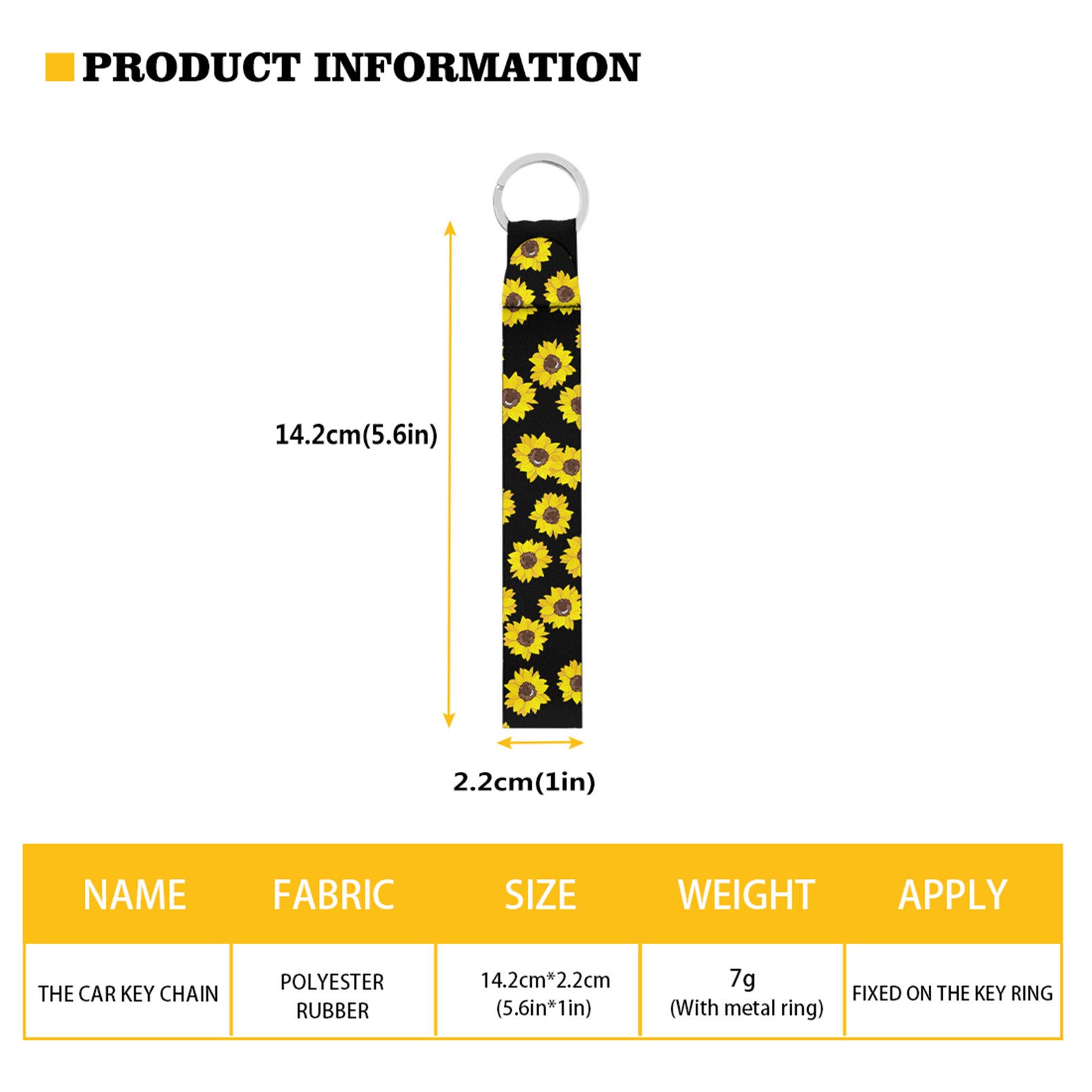 Babrukda Keychain Wrist Strap - Durable Key Holder Lanyard with Wristlet for Keys, ID Cards & Badges - Perfect for Work, Travel, Gym & Outdoor Activities