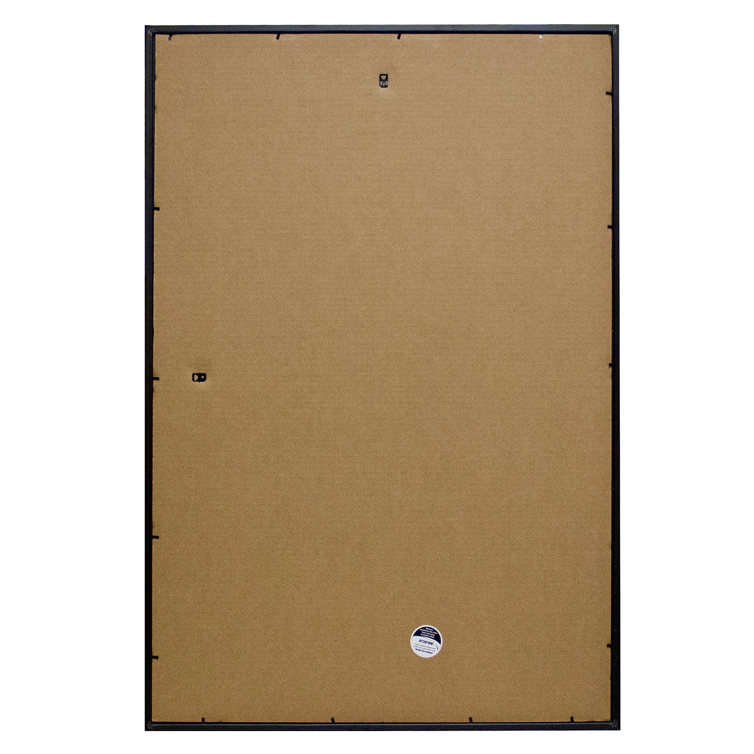 Frame USA 24x36 Deluxe Polystyrene Plastic Poster Frames (Silver) - American Made Wall Art Display for Home, Office & Classroom Decor