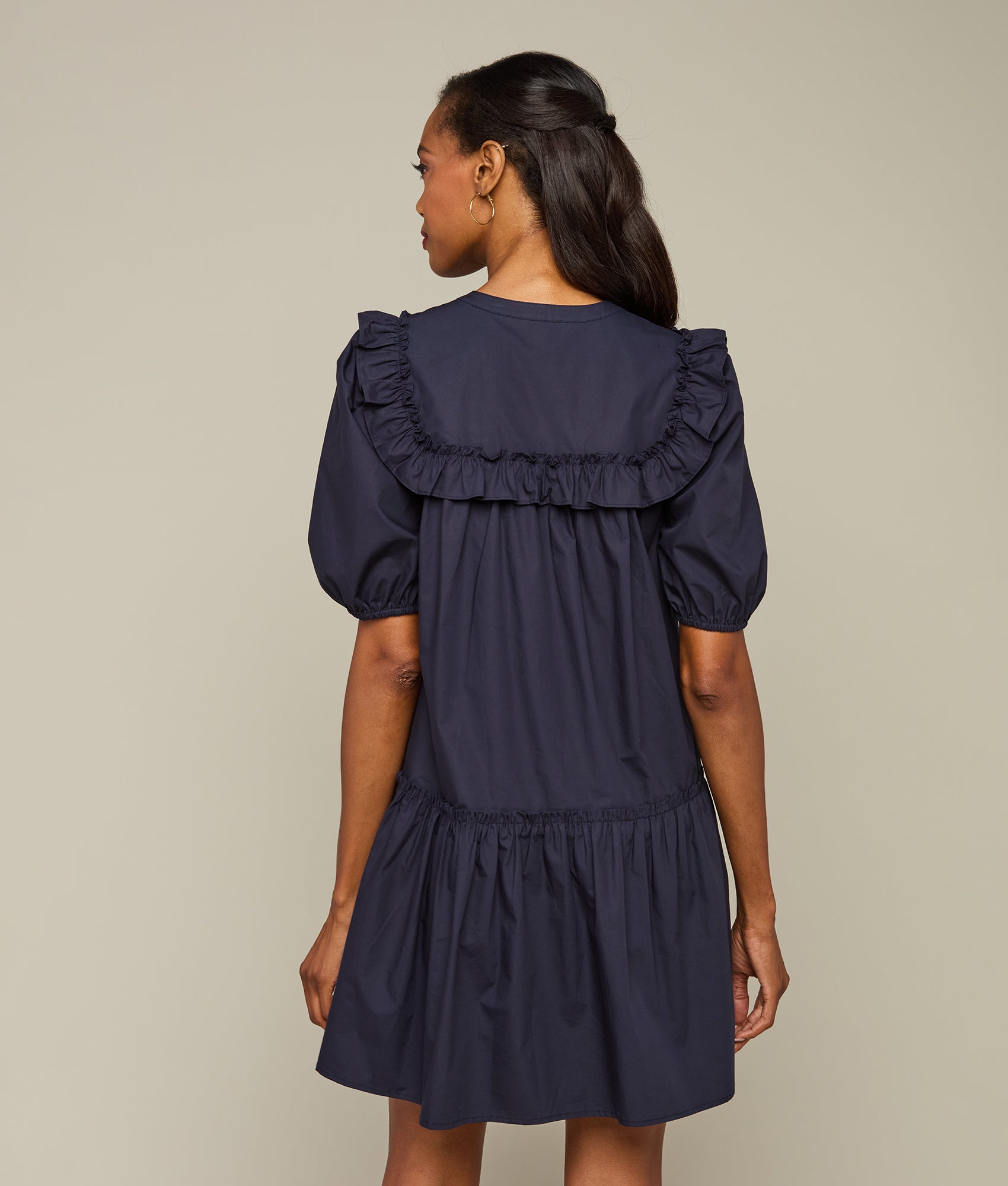 Stylish Navy Babydoll Dress for Women - Flirty & Comfortable Casual Wear for Date Night, Parties & Summer Outfits