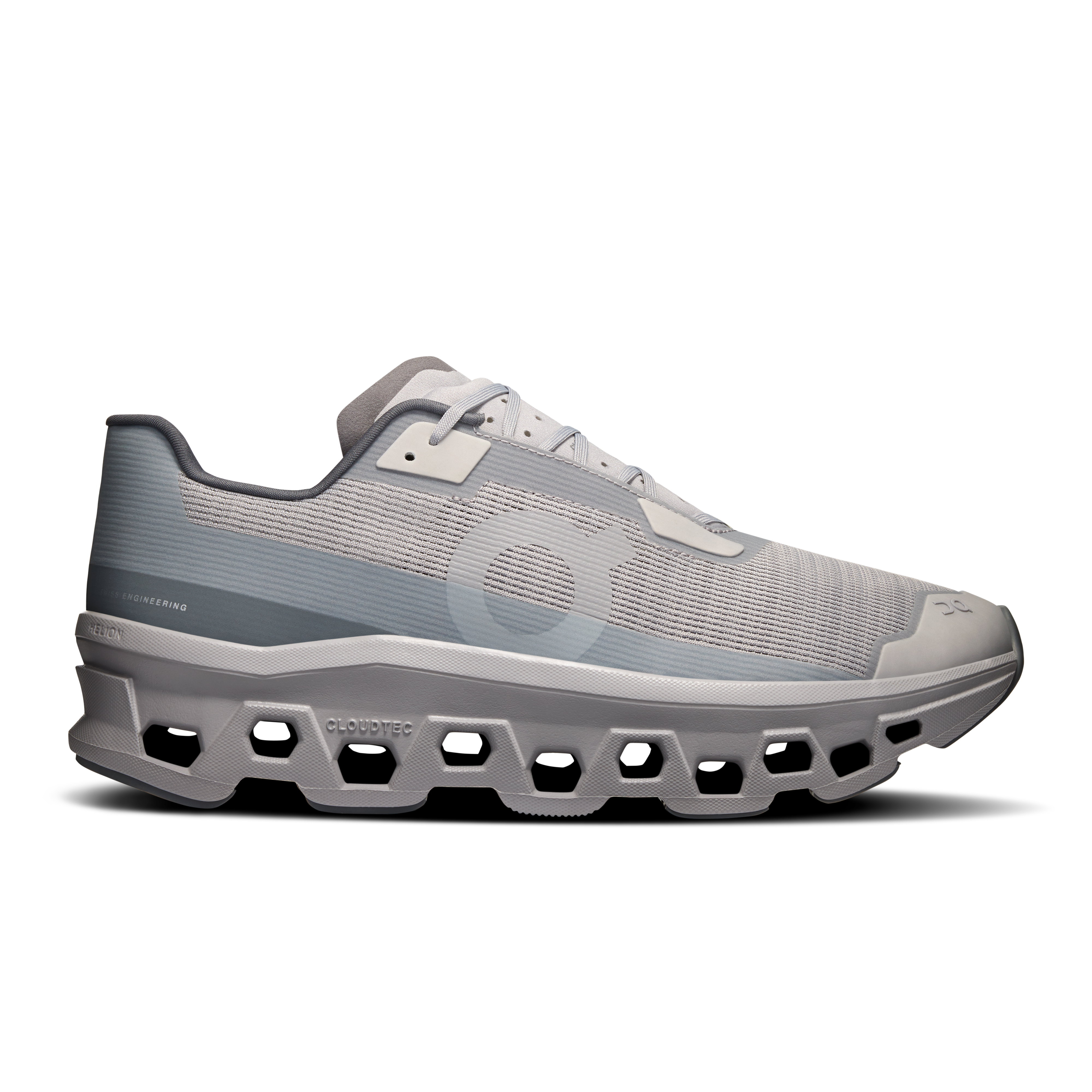 On Running Men's Cloudmonster Void Running Shoes - Lightweight Alloy/Glacier Color - Perfect for Road Running, Jogging & Gym Workouts