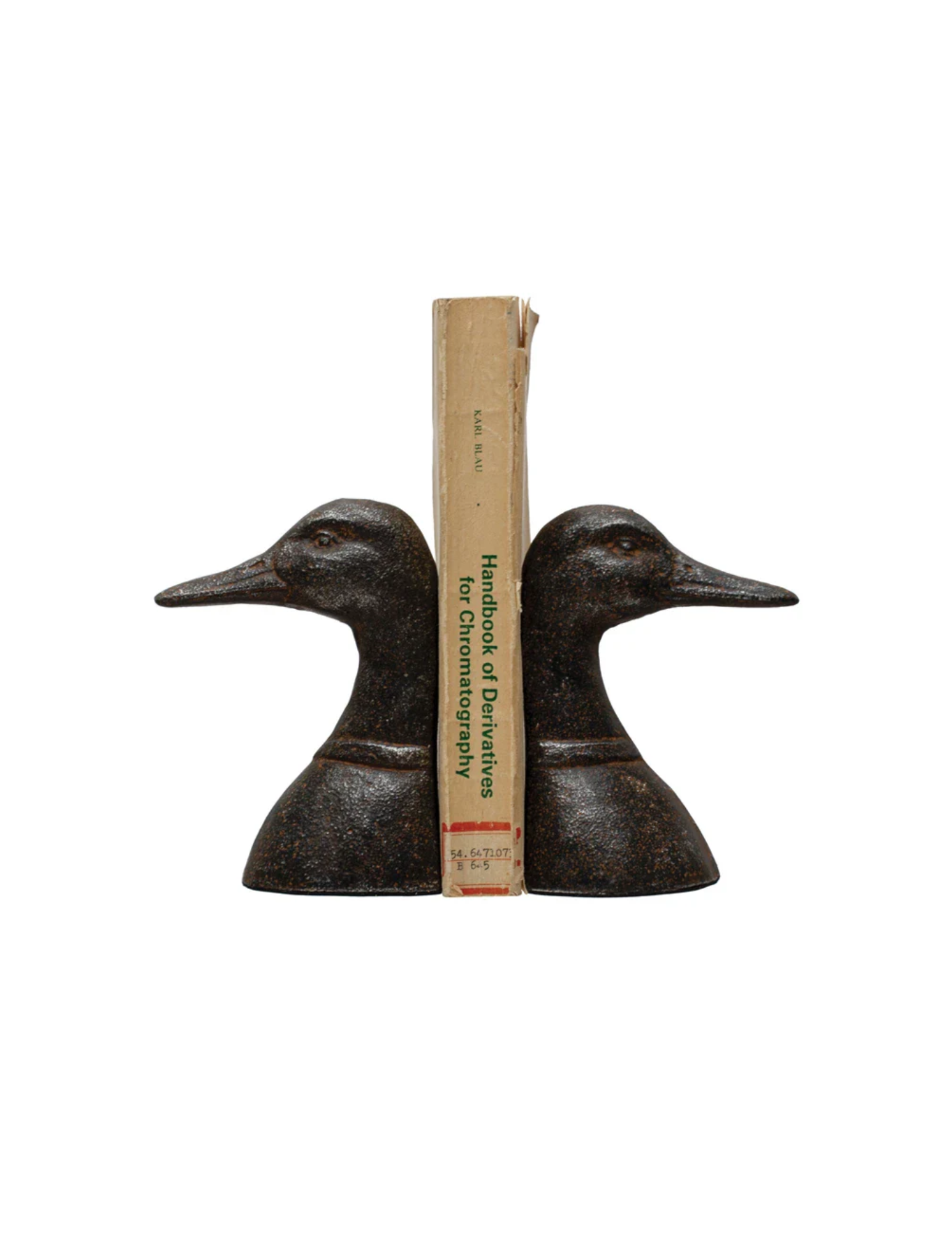Duck Head Bookends - Decorative Book Holders for Shelves, Desks & Libraries | Unique Animal-Themed Home & Office Decor