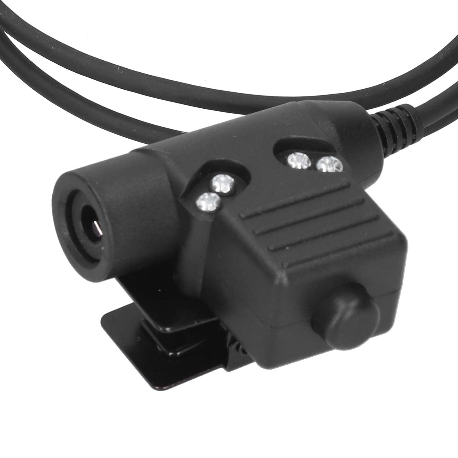 U94 PTT Tactical Adapter - Push to Talk Connector with 3.3ft Cable for Hytera PD680/660/600 X1P Walkie Talkie Headset - Perfect for Military, Security, and Outdoor Communication