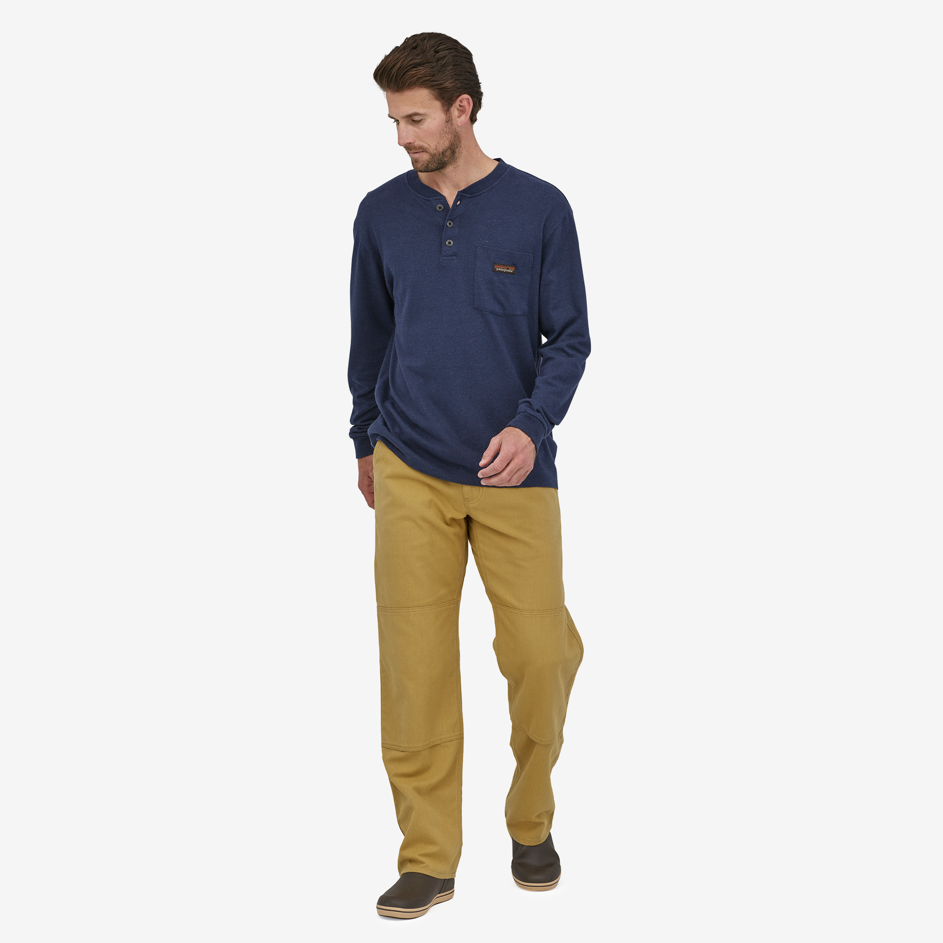 Men's All-Season Double Knee Work Pants - Durable & Comfortable for Outdoor Work, Hiking, and Construction