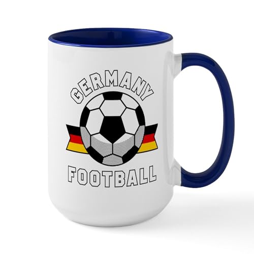 White/Navy Inside - Germany Football Mugs