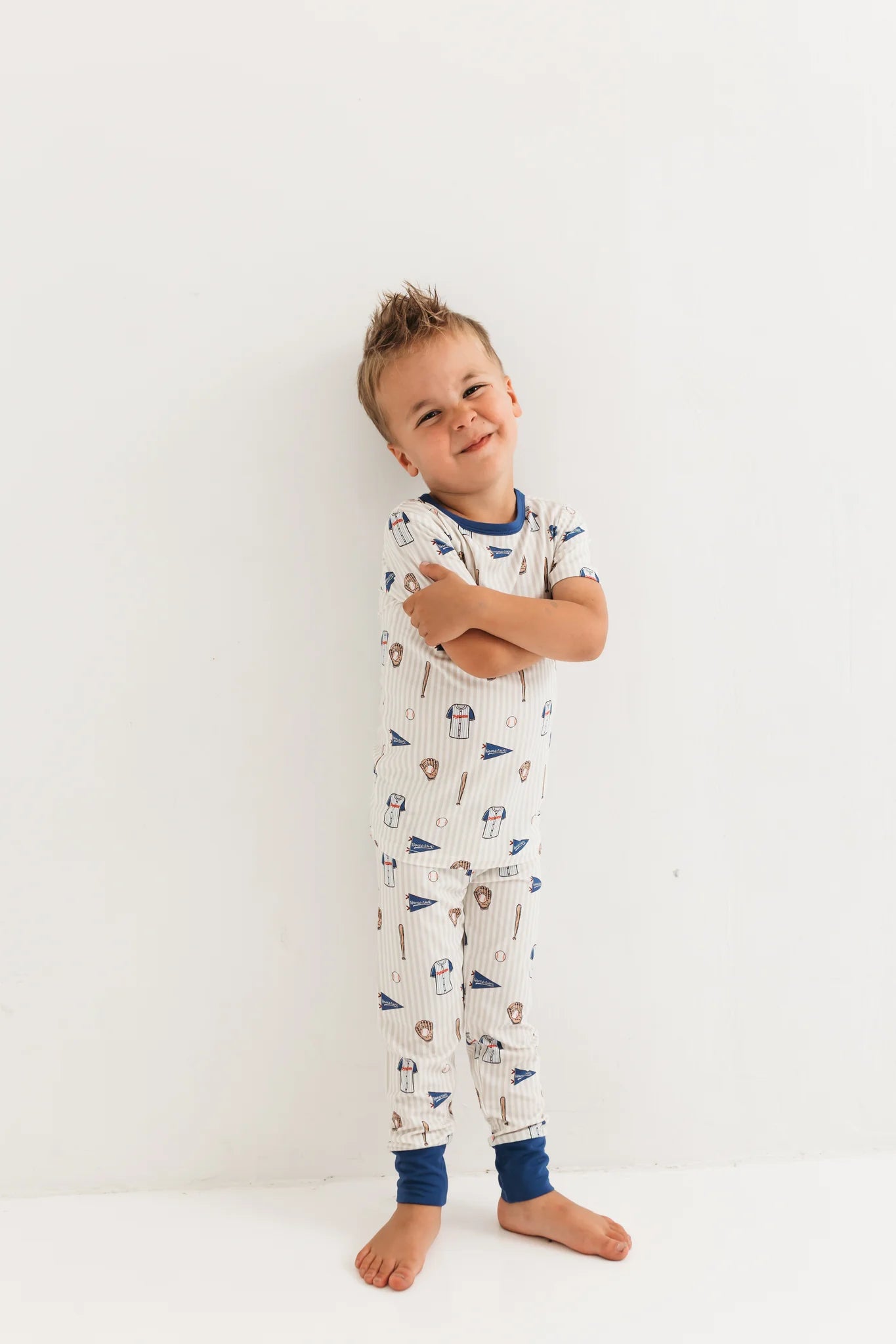 Blue Baseball Two Piece Set for Women - Stylish & Comfortable Outfit for Games, Practice & Casual Wear