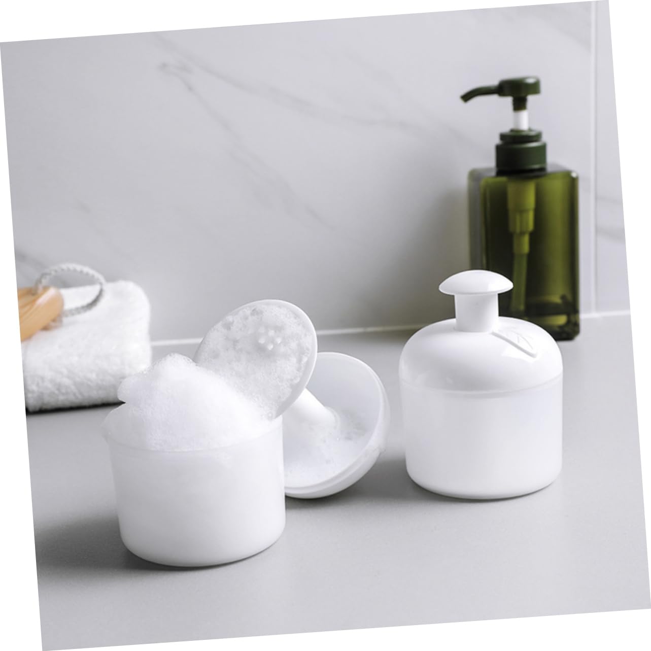 FOMIYES Portable Foaming Cup - Electric Bubble Maker for Face Wash & Shampoo | Facial Cleansing Tool with Deep Foam Technology | Perfect for Travel, Spa & Daily Skincare Routine