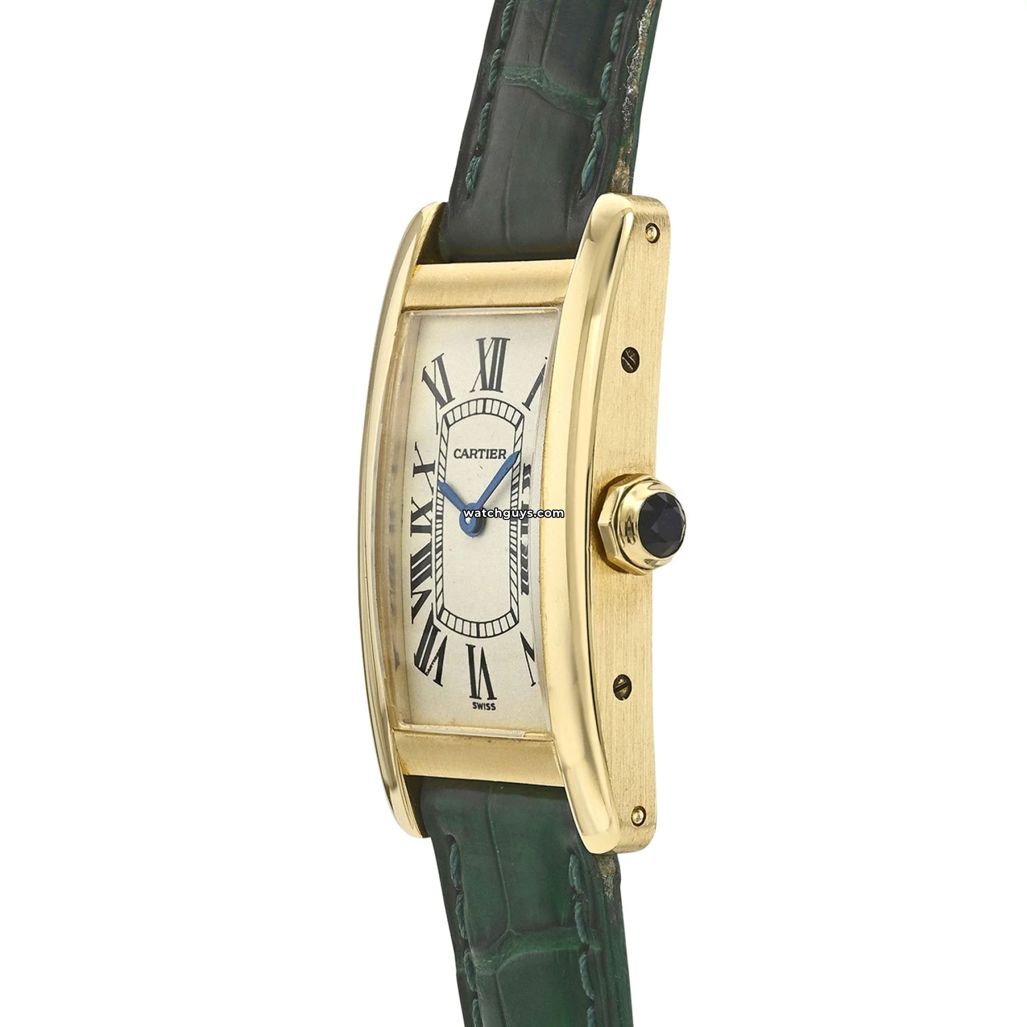 Cartier Tank Americaine 1710 Watch - Luxury Gold-Tone Stainless Steel Timepiece for Men & Women | Perfect for Business Meetings, Formal Events & Special Occasions