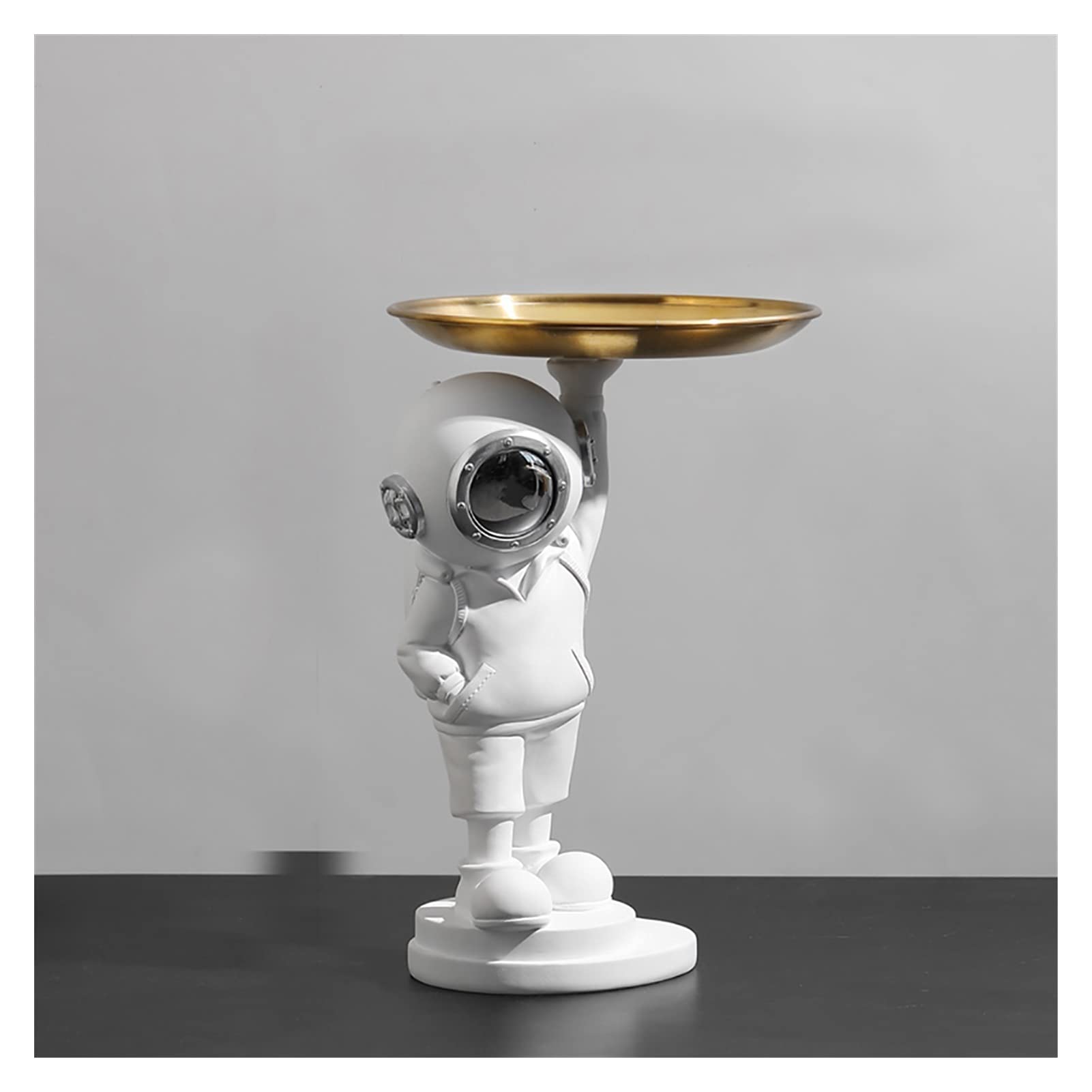 Fun Astronaut Key Tray & Jewelry Dish - Ceramic Spaceman Planet Decorative Storage Bowl for Keys, Jewelry, Candy, Nuts | Perfect for Home Office Organization & Party Snack Serving
