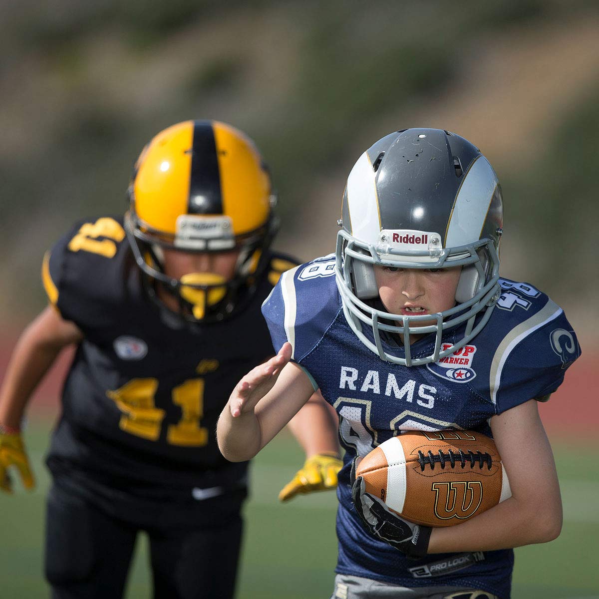 Wilson GST Leather Game Football - Official Size & Weight for Training & Matches - Perfect for High School, College & NFL Practice