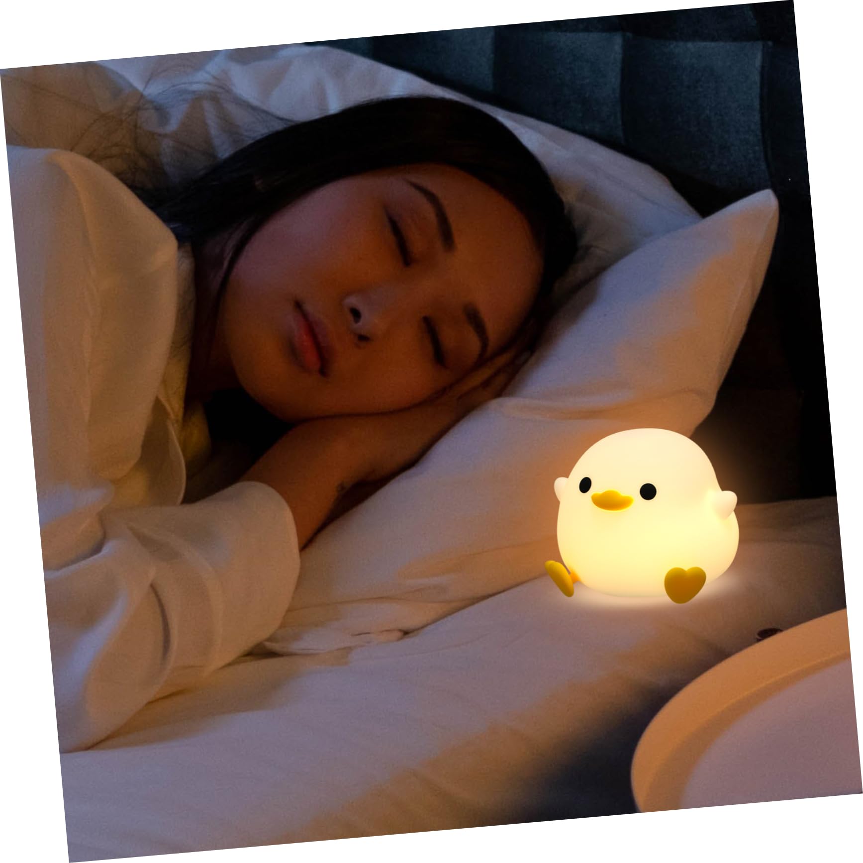 ARTIBETTER 2-Pack LED Night Light Lamp - Soft Glow Bedside Lamp for Kids, Nursery, Bedroom, Desk | Energy-Efficient, Child-Safe Nightlight for Sleep, Reading & Relaxation