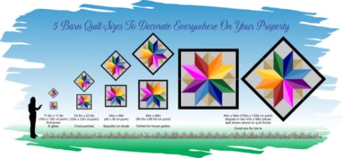 BARN Quilt Block Outdoor Square BQ029 - 23.5