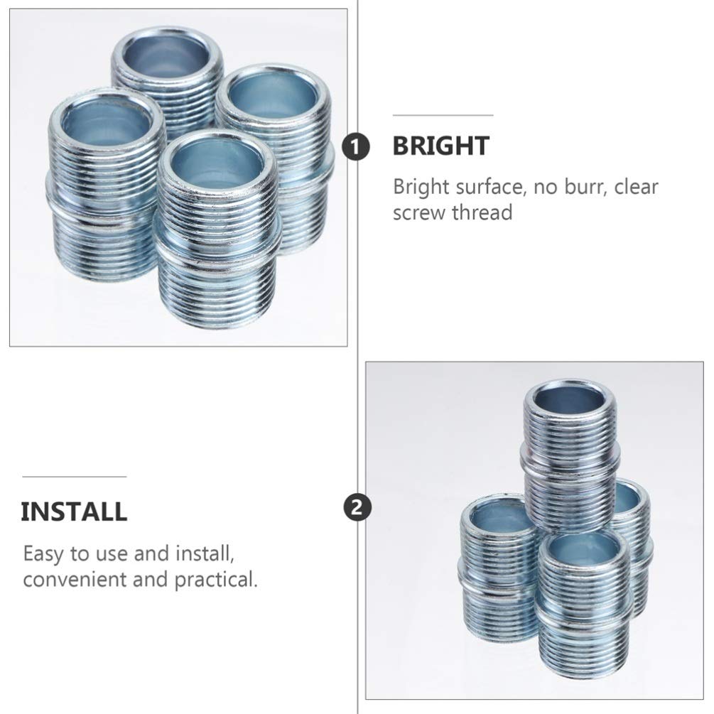 12-Pack 25.4mm Metal Shelf Connector Nuts - Heavy Duty Double Teeth Steel Wire Rack Brackets for Sturdy Storage Shelving - Perfect for Garage, Closet, Pantry & Industrial Organization