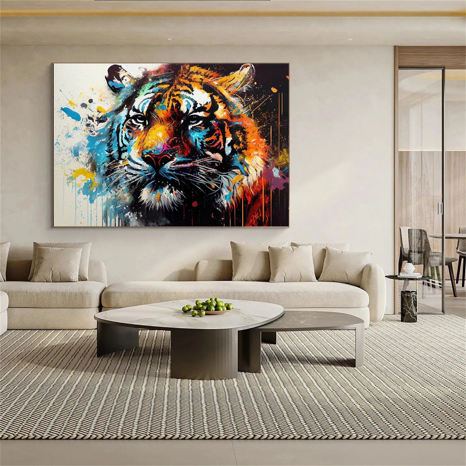 Animal Art Painting #AP085 - Handmade Wildlife Canvas Wall Decor for Living Room, Bedroom & Office