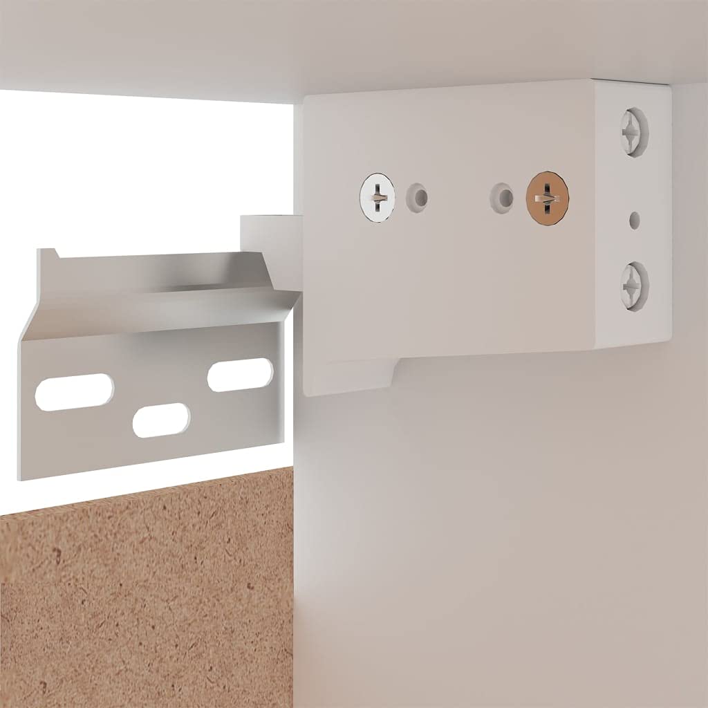 vidaXL White Engineered Wood Wall Mounted Cabinet 23.6