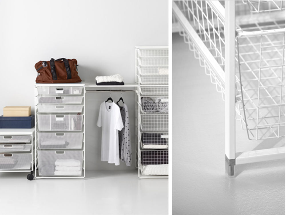 Elfa Freestanding Drawer 10 Runner / 1040mm High - Various Sizes for Bedroom, Kitchen & Office Storage Organization