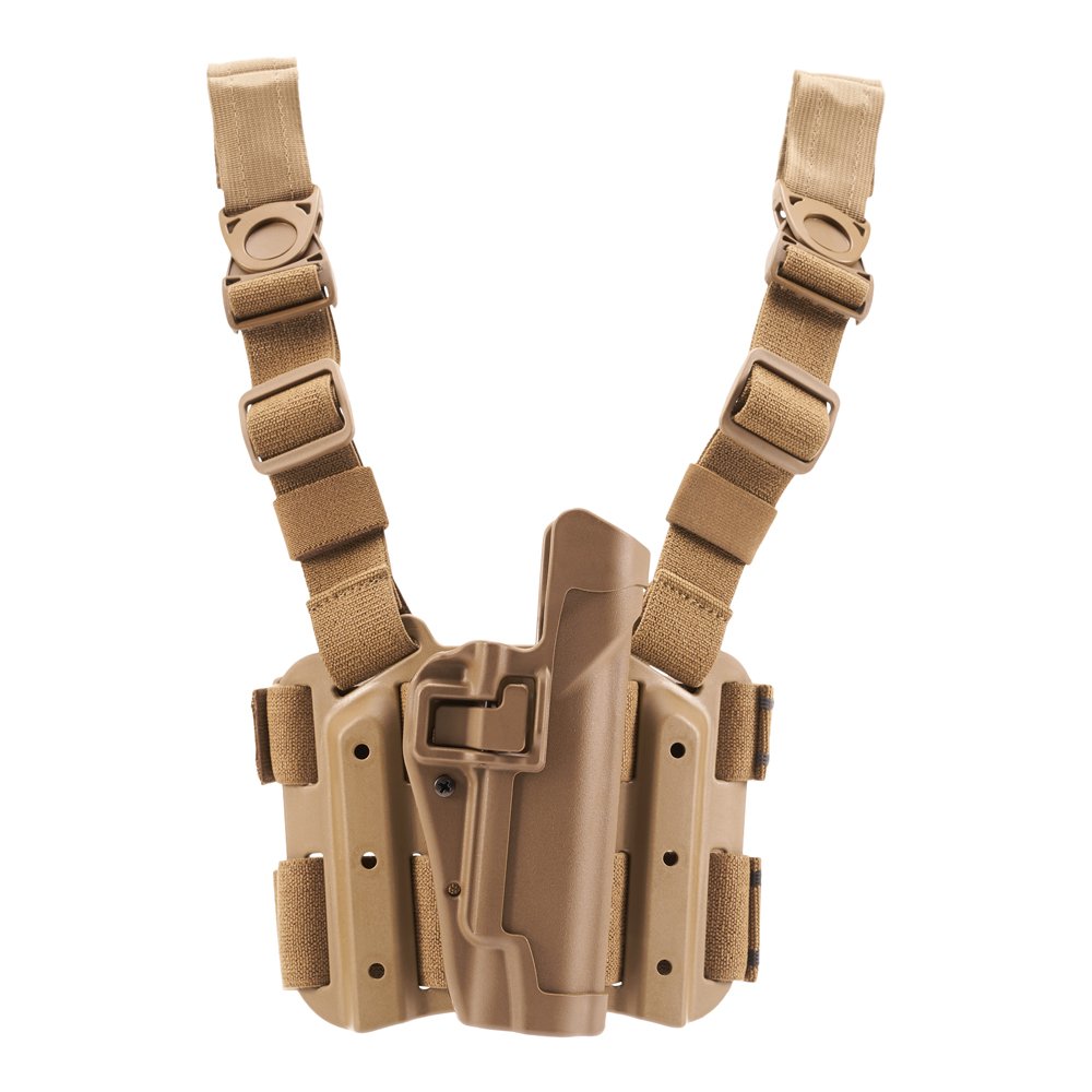 BLACKHAWK Serpa Level 2 Tactical Coyote Tan Holster for 1911 Government & Clones - Right Hand Size 03 | Compatible with Rail & Non-Rail Models | Perfect for Military, Law Enforcement & Concealed Carry