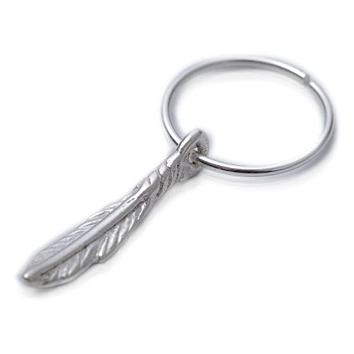 silver native American feather