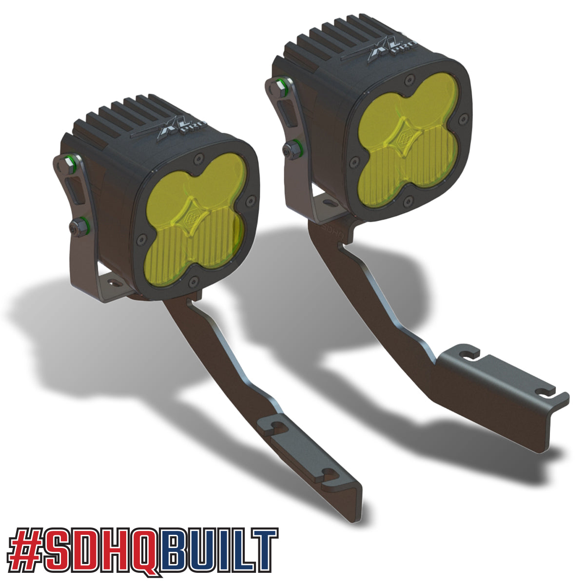 2022-2023 Nissan Frontier SDHQ Built A-Pillar Light Mounts - Heavy Duty Off-Road LED Light Brackets for Enhanced Night Driving & Adventure