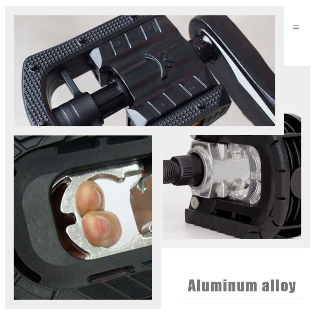 BESPORTBLE 1 Pair Folding Bike Pedals - Non-Slip MTB/Road Bike Pedals with Luminous Design & Smooth Bearings | Perfect for Commuting, Mountain Biking & Kids' Bicycles