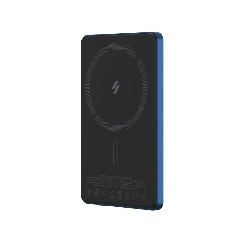 Adam Elements CS5 5000mAh Portable Power Bank - High Capacity External Battery Charger for iPhone, Android, Tablets - Perfect for Travel, Camping, and Emergency Power Backup