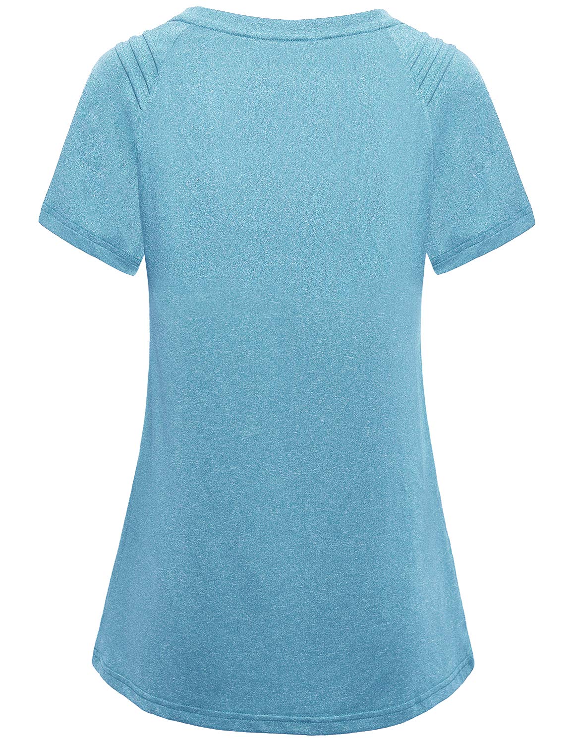 Miss Fortune Women's Fast Dry Yoga Tops - Breathable Workout Shirts for Yoga, Gym & Running - Moisture Wicking Fitness Apparel for Active Lifestyles