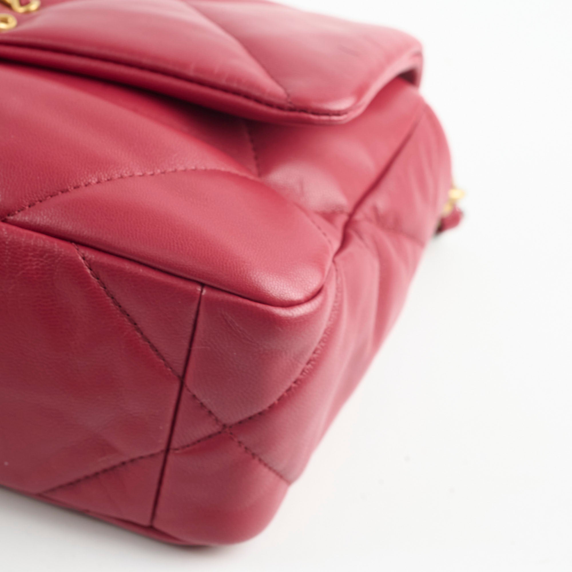 Chanel Small 19 Handbag Dark Red 28 Series - Luxury Crossbody Bag for Women, Perfect for Parties & Evening Events