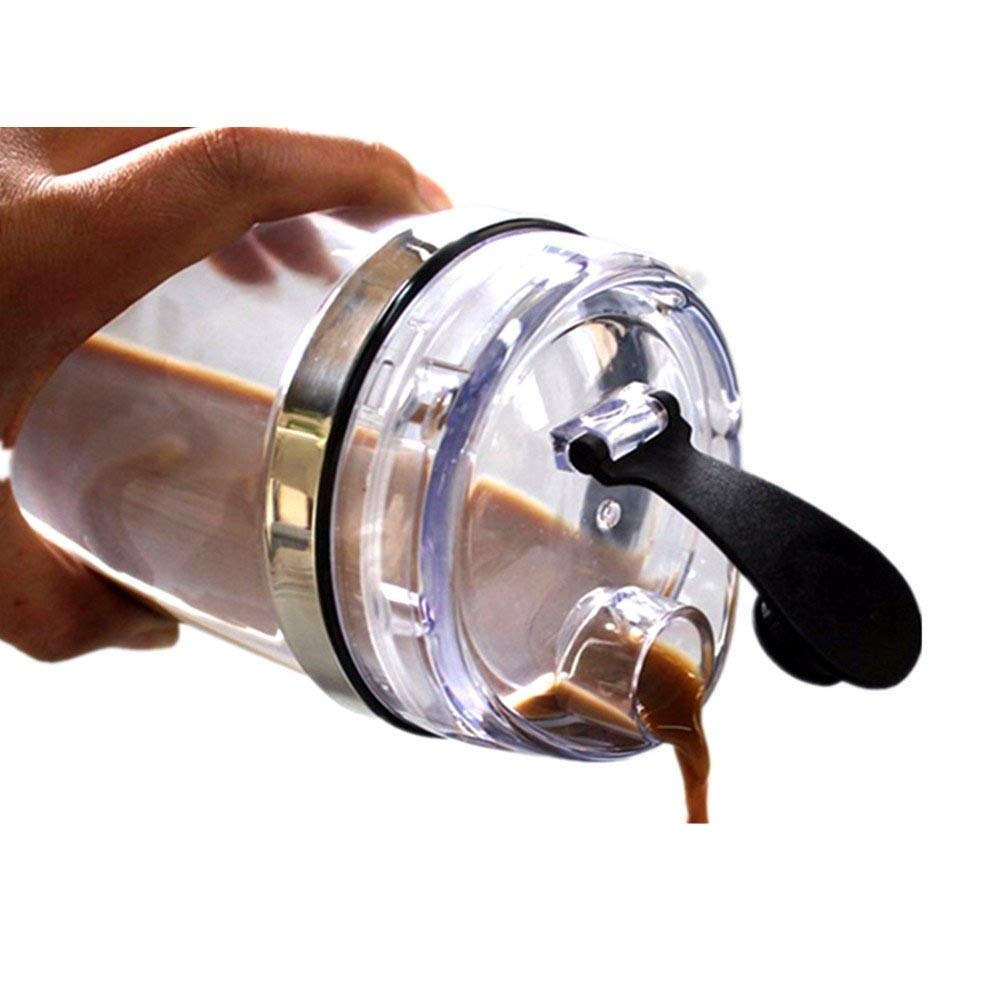 Eleoption® Electric Protein Shaker Bottle - 450ml Automatic Vortex Blender with Detachable Smart Mixer Cup for Protein Shakes & Smoothies | Perfect for Gym, Workouts & Post-Exercise Recovery