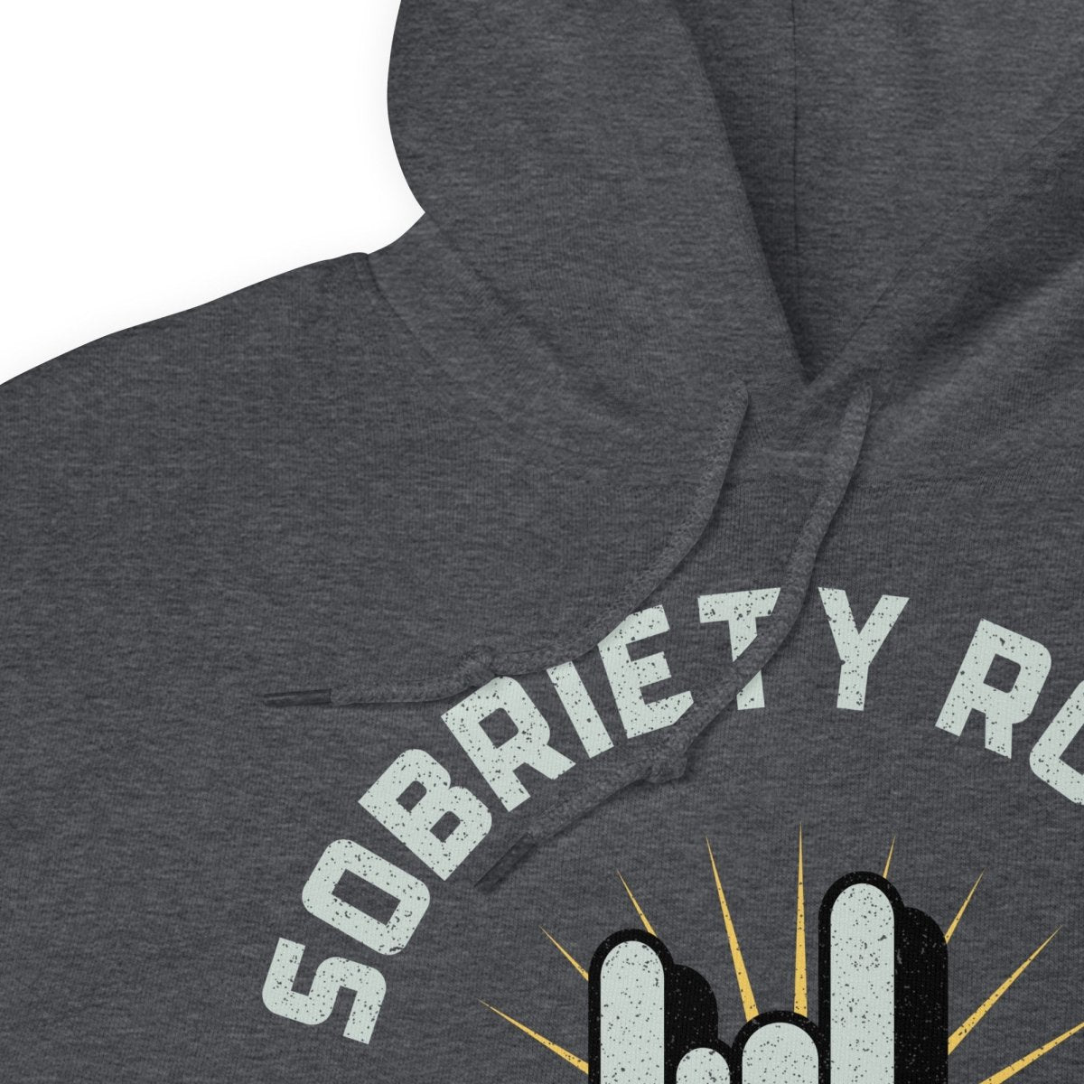 Sobriety Rocks Unisex Hoodie - Comfortable & Stylish Pullover Sweatshirt for Men & Women | Perfect for Sober Living, Recovery Support & Casual Wear