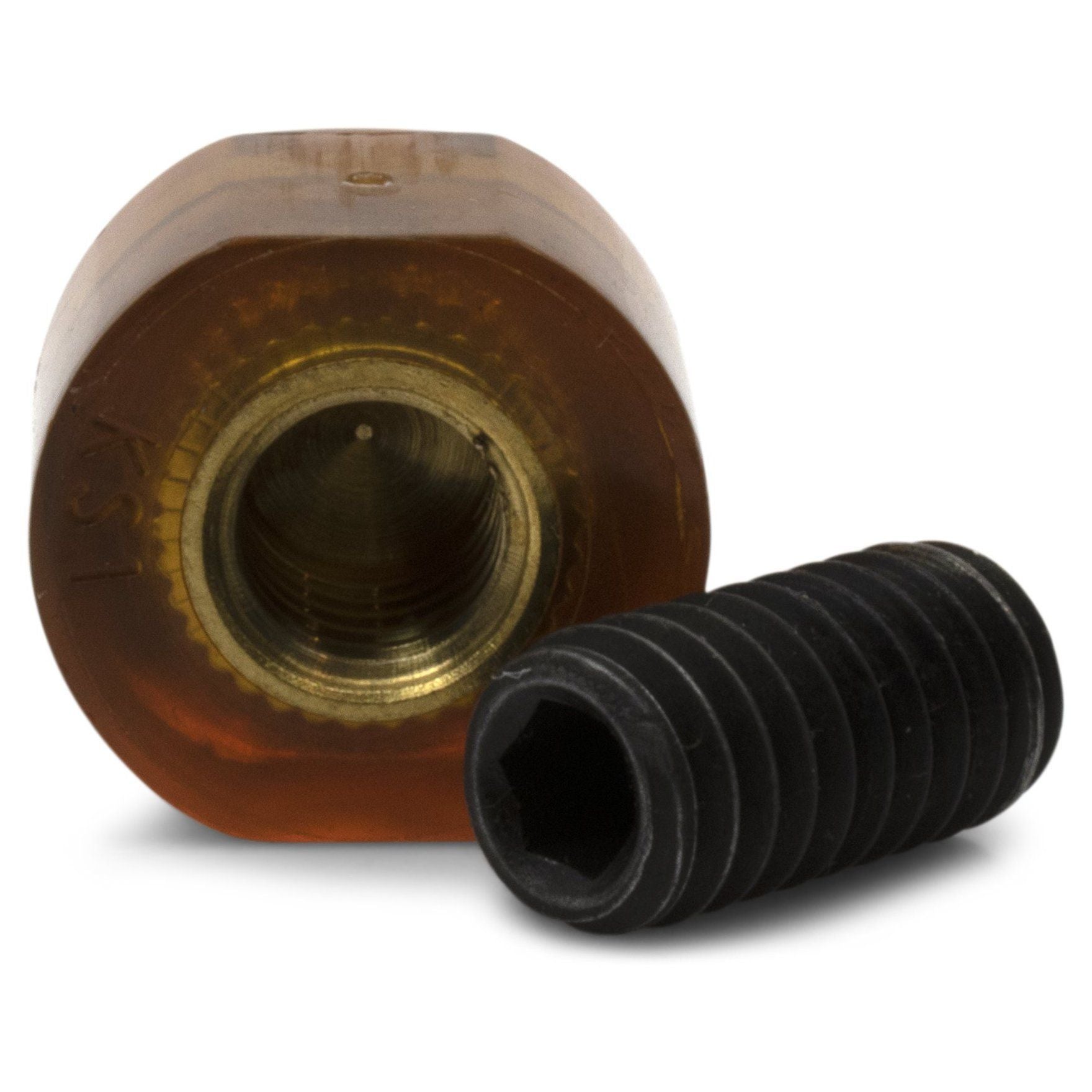 KECO 4mm Point Root Beer Interchangeable Micro Knockdown Tip - Perfect for Pool Cues, Billiards, and Snooker Accessories