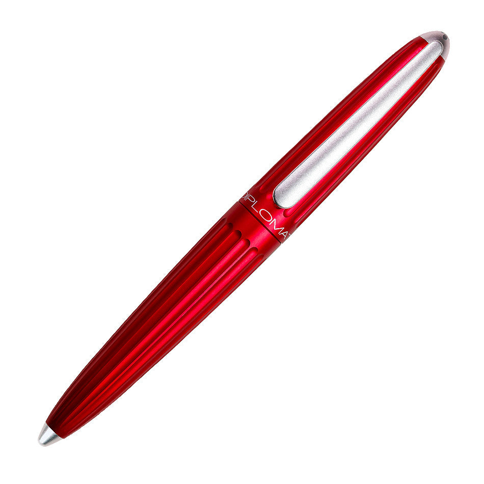 Diplomat Aero Fountain Pen - Premium Red Ink Writing Pen for Professionals & Collectors - Perfect for Office, Business Signatures & Gift Giving