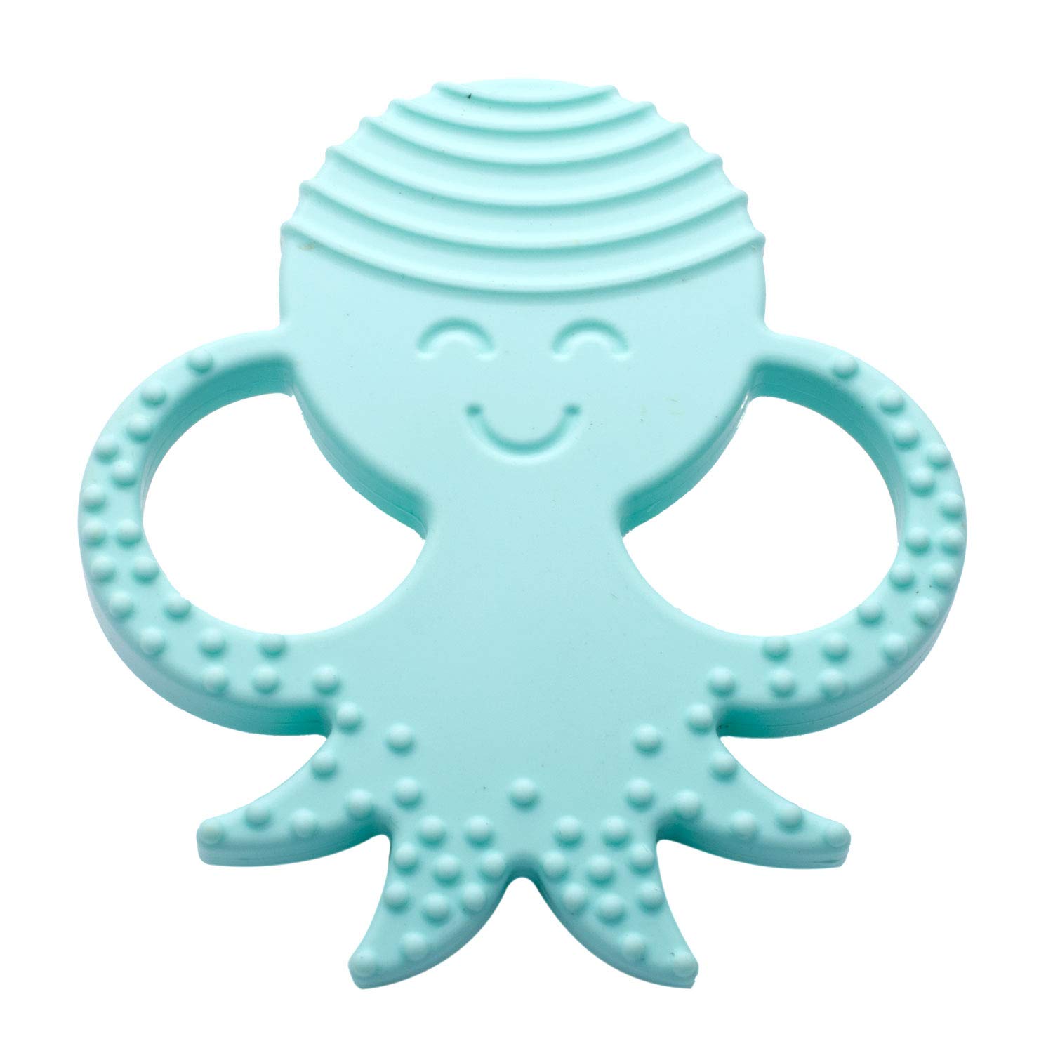 Sisilia Baby Teething Toys - BPA Free Silicone Teether for Infants & Newborns | CPSIA Certified Safe Octopus Design (Baby Blue) | Perfect for Soothing Sore Gums & Early Dental Care