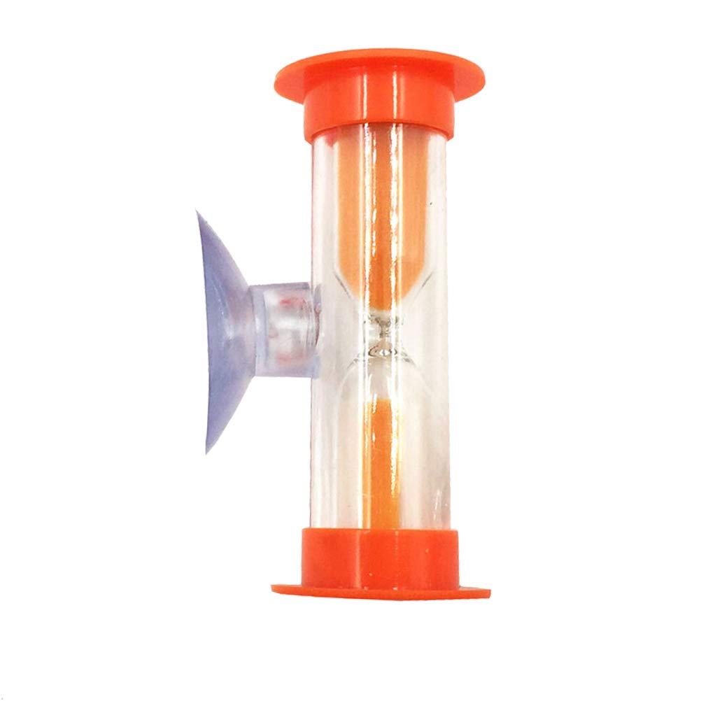 SUPVOX 3-Minute Hourglass Shower Timer with Suction Cup - Sand Timer for Bathing, Sauna & Spa - Orange Bathroom Accessory for Relaxation & Time Management