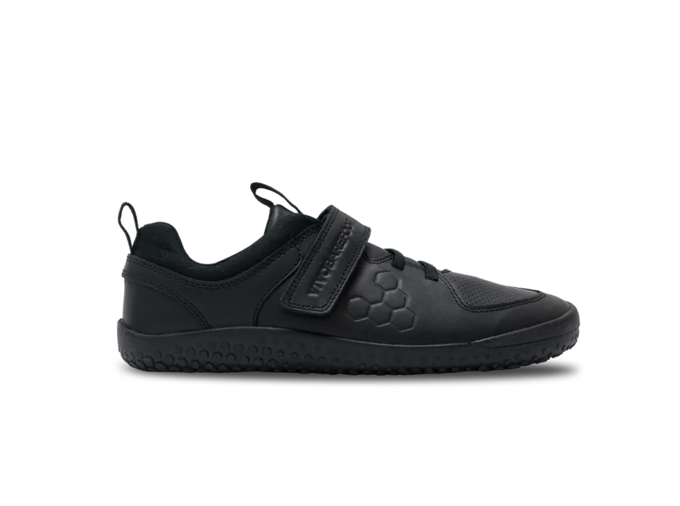 Vivobarefoot Primus Ludo Kids' School Shoes - Obsidian Black | Barefoot Design for Active Play & Learning | Perfect for Classroom & Outdoor Activities