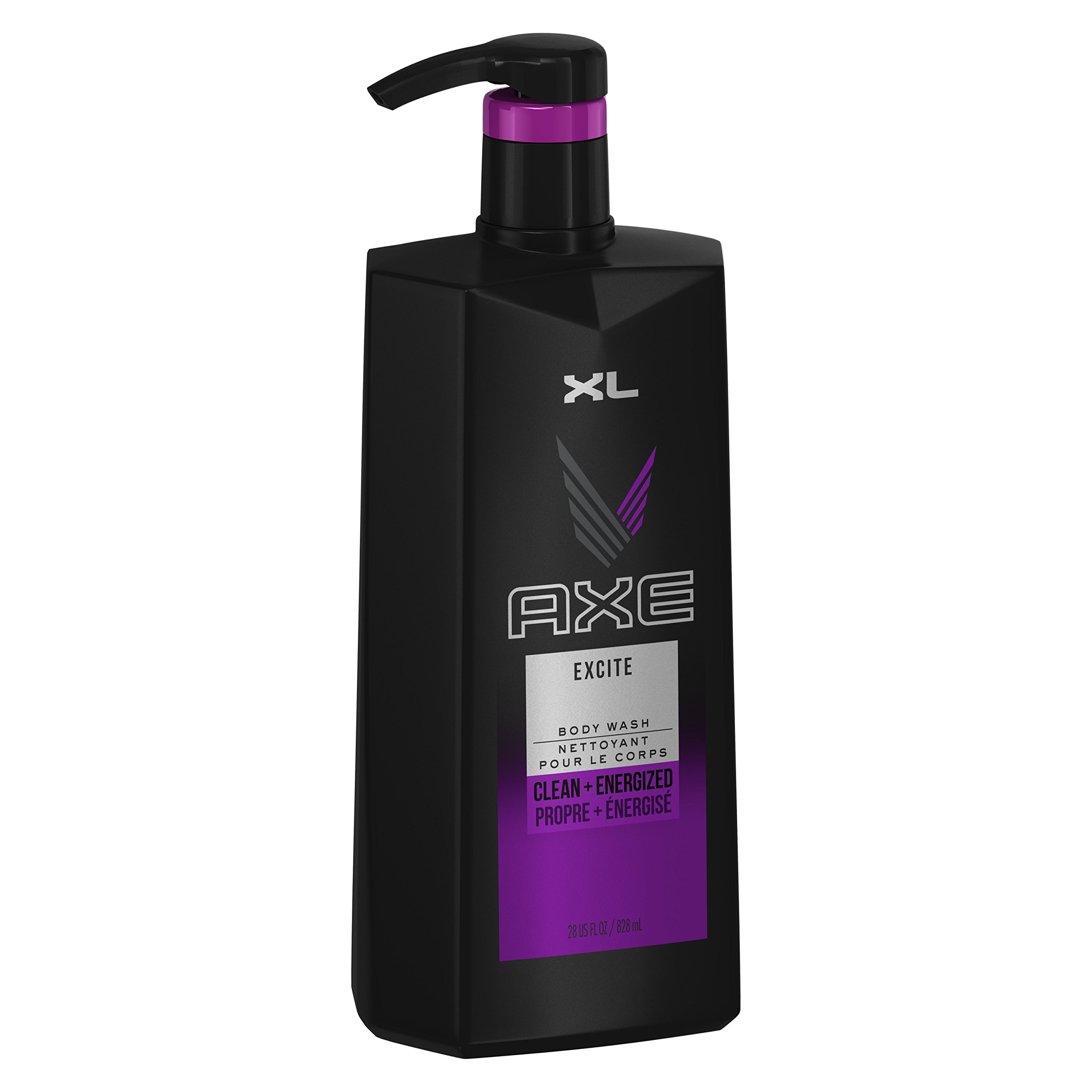AXE Men's Body Wash - Excite Scent, 28 oz Pump Bottle | Refreshing Shower Gel for Daily Use & Gym Post-Workout