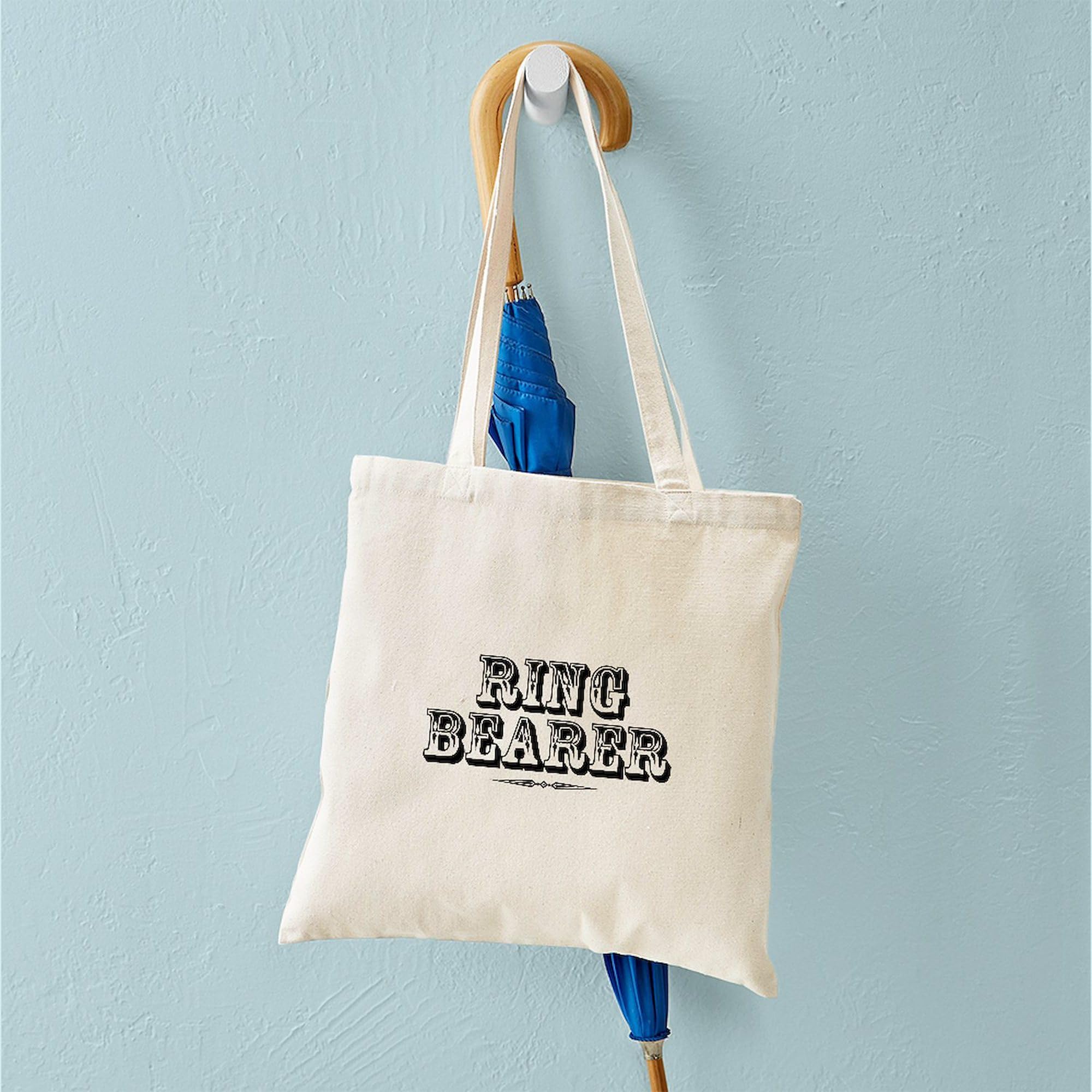 Ringbearer Old West Tote Bag - Natural Canvas Reusable Shopping Bag for Groceries, Beach & Daily Use | Eco-Friendly Cotton Tote with Western Design