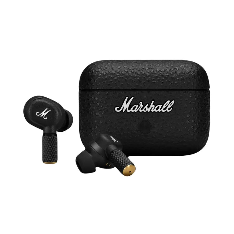 Marshall Motif II ANC Wireless Earbuds - Black | Bluetooth 5.2, Active Noise Cancelling, 30H Playtime | Perfect for Gym, Commuting & Travel