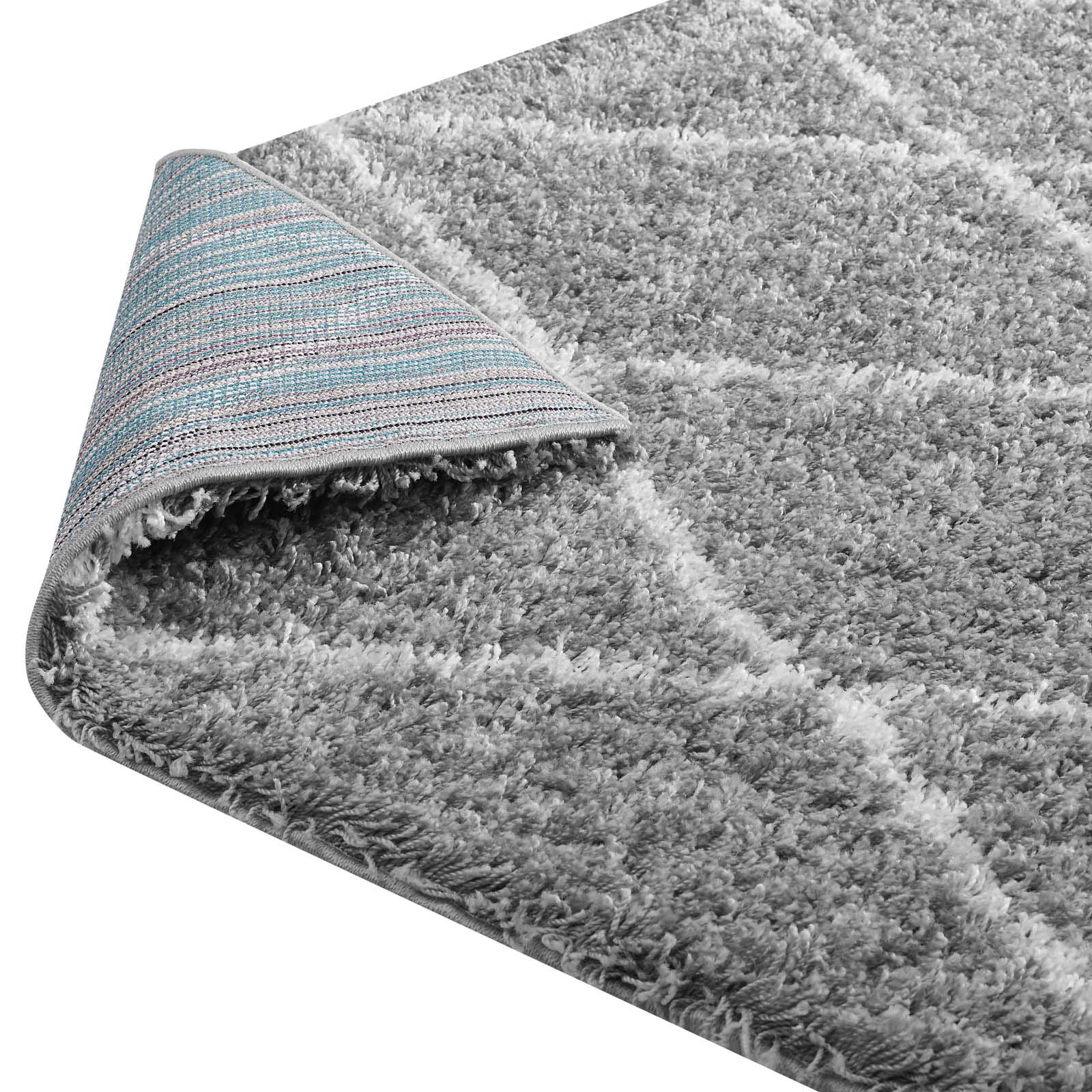 Modern Contemporary Urban Living Room Area Rug Runner - Soft Fabric Floor Carpet in Multi-Tone Gray - Perfect for Lounge, Bedroom & Home Office Decor