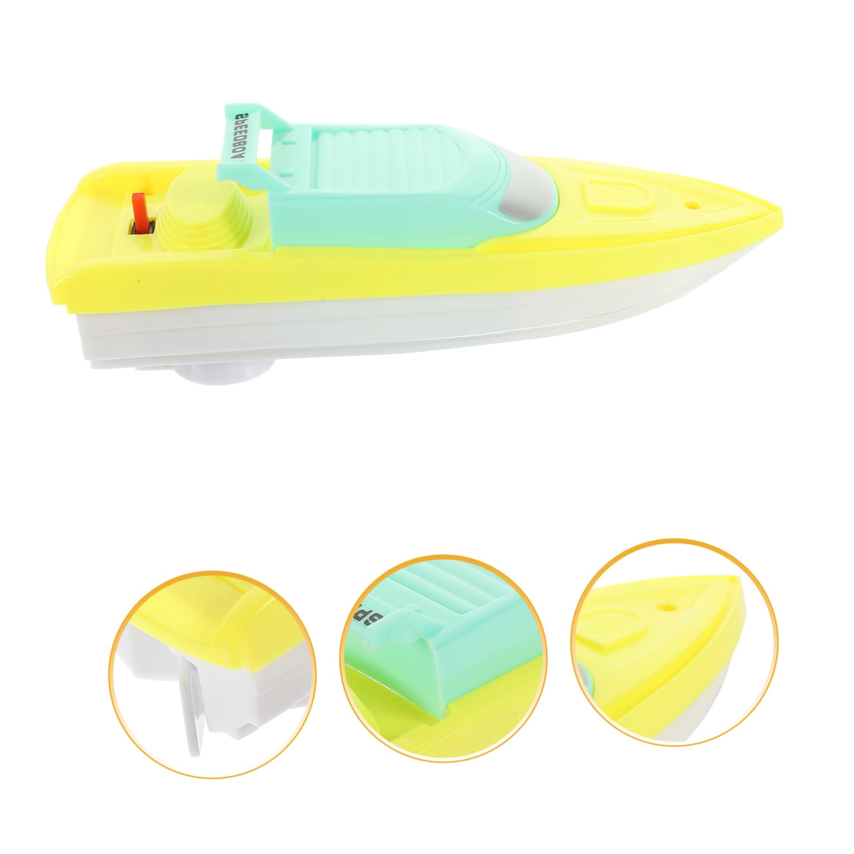 FAVOMOTO 4 Pack Bath Speed Boat Toys - Waterproof Plastic Bathtub Boats for Kids, Fun Shower & Pool Floating Toys for Toddlers - Perfect for Bathtime Play, Swimming Pool Games and Outdoor Water Activities