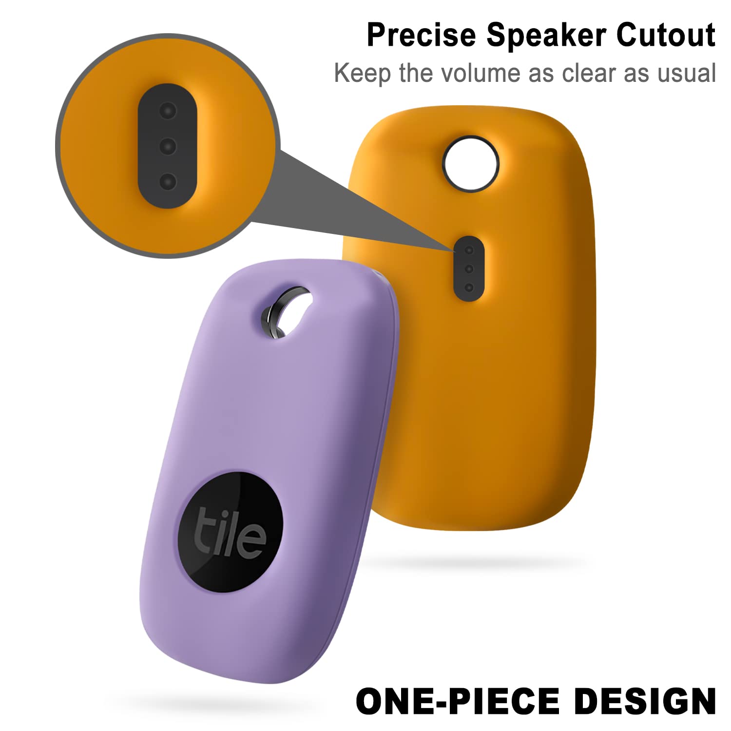 Geiomoo Tile Pro 2022 Tracker Case - 2 Pack, Durable Silicone Cover with Carabiner for Outdoor & Travel