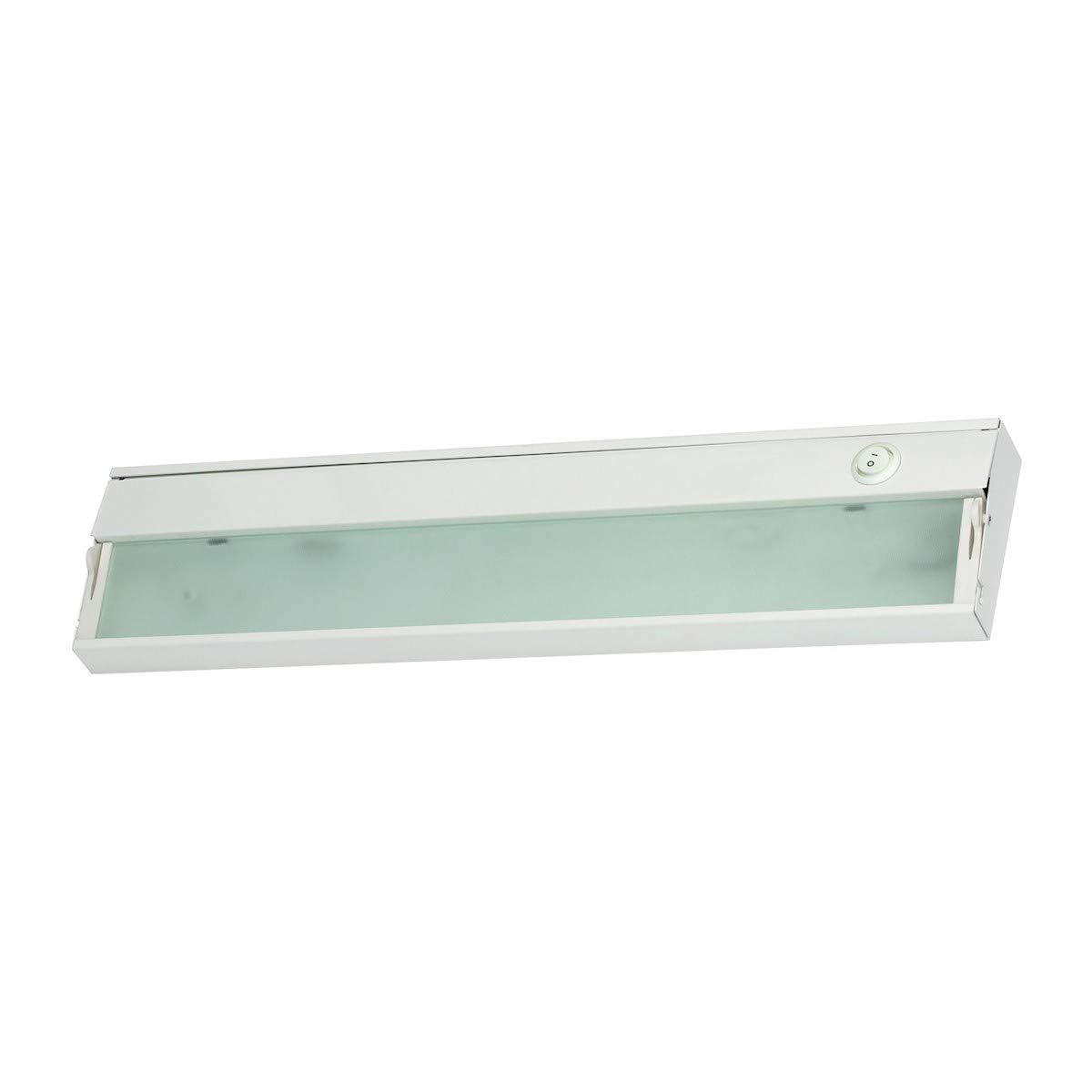 Aurora 2-Light Under Cabinet LED Lighting Fixture in White - Perfect for Kitchen Countertops, Pantry Shelves & Workspace Illumination
