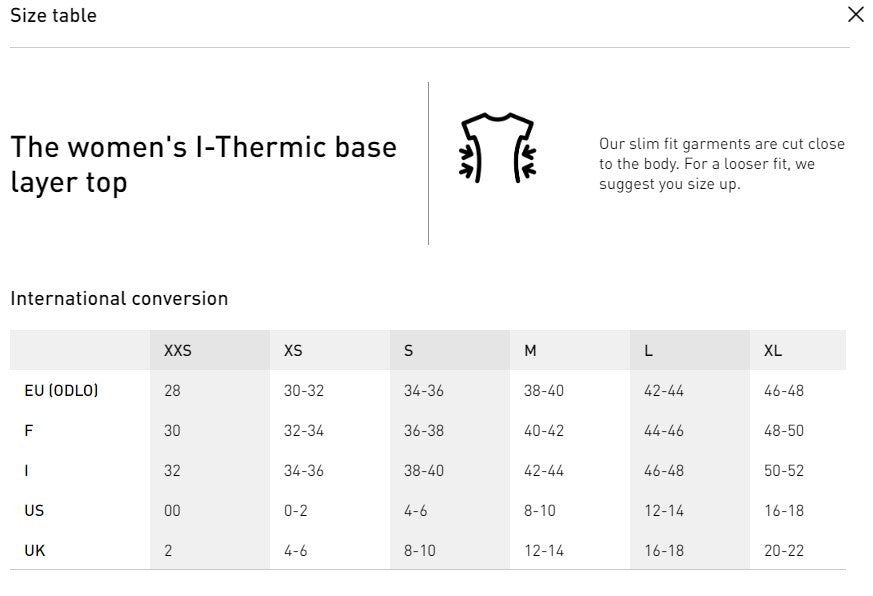 Odlo Thermic Women's Heated Thermal Base Layer for Skiing & Winter Sports - Warm & Comfortable Cold Weather Underwear for Outdoor Activities