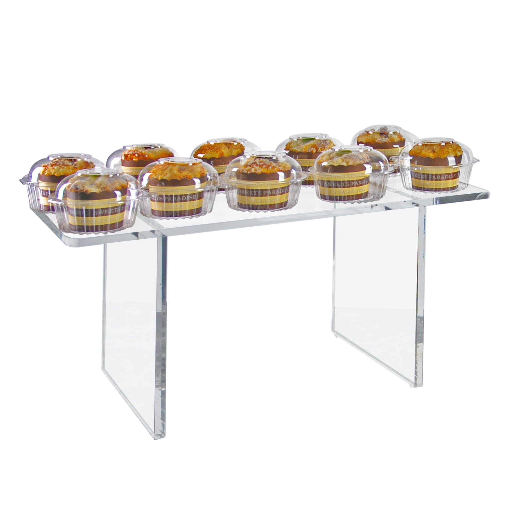Azar Displays 515382 Clear Acrylic Monitor Risers - 22