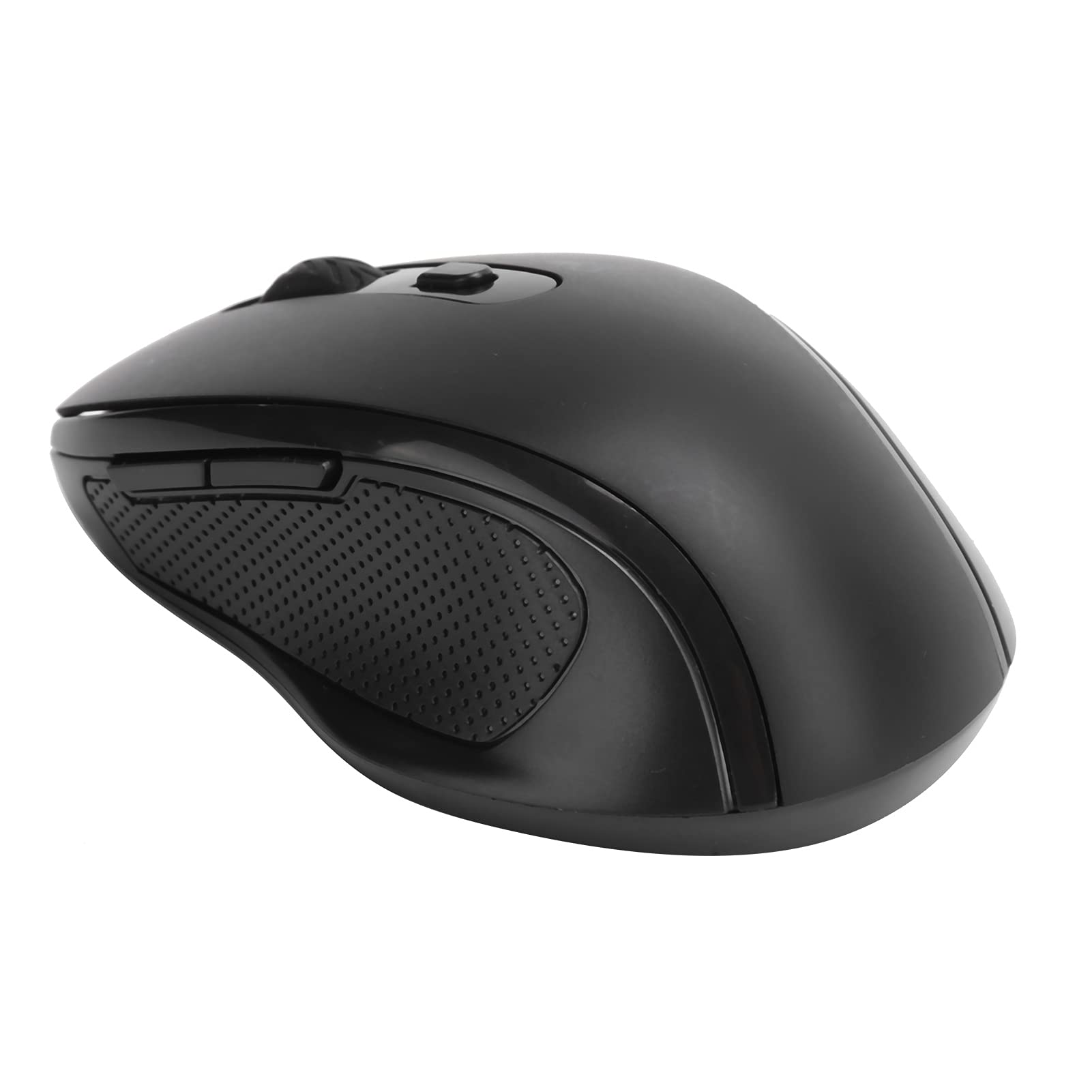 Bewinner 2.4G Wireless Ergonomic Mouse - Adjustable 800/1200/1600 DPI, 250Hz Polling Rate for Smooth Tracking - Comfort Grip Design for Office Work & Gaming - Compatible with PC, Laptop, Mac (Black) | Perfect for Productivity, Online Classes & Esports