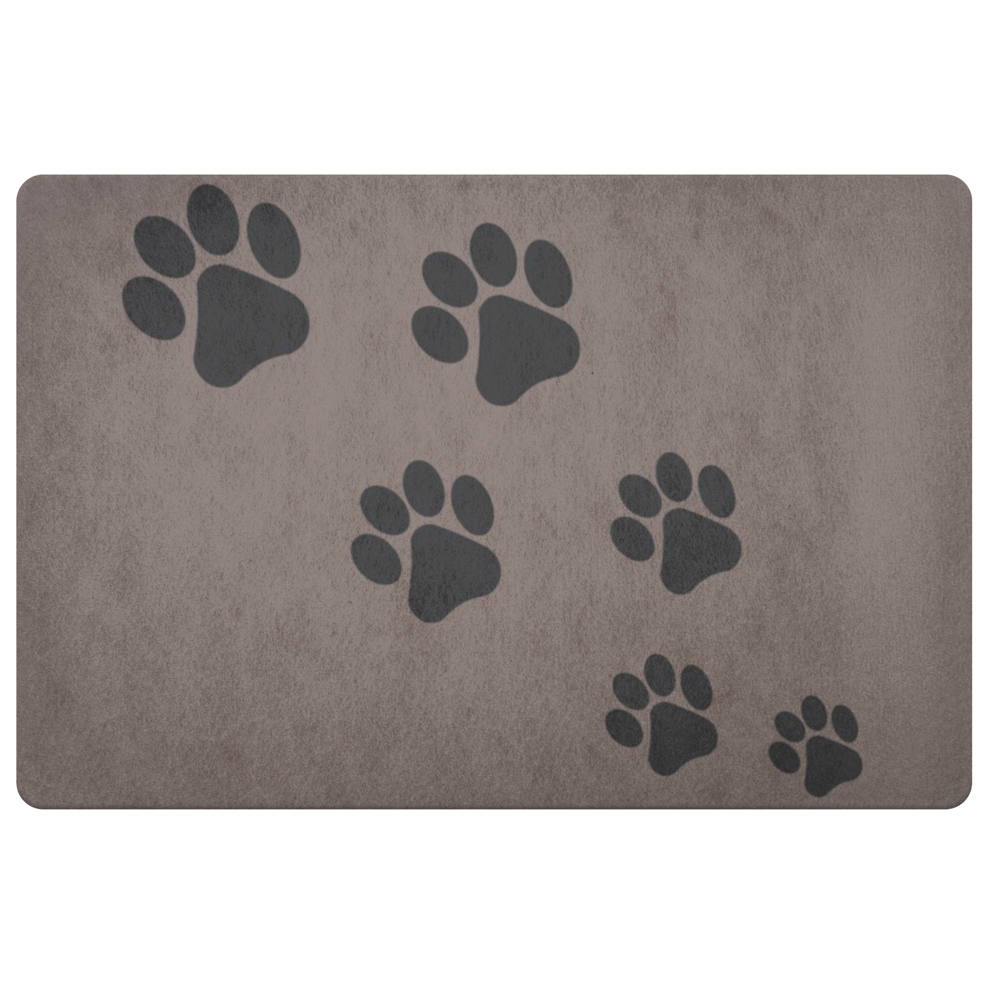 Non-Slip Paw Print Welcome Mat for Indoor & Outdoor Use - Perfect for Front Door, Patio, and Entryway Decor