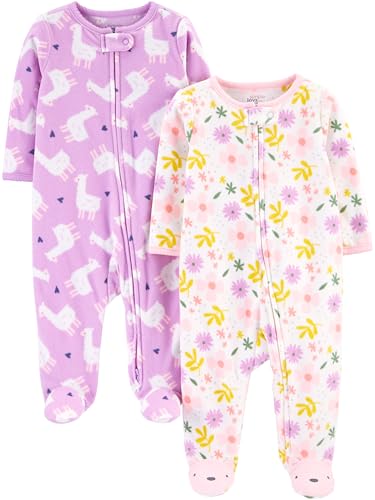 Purple Llama/White Floral
