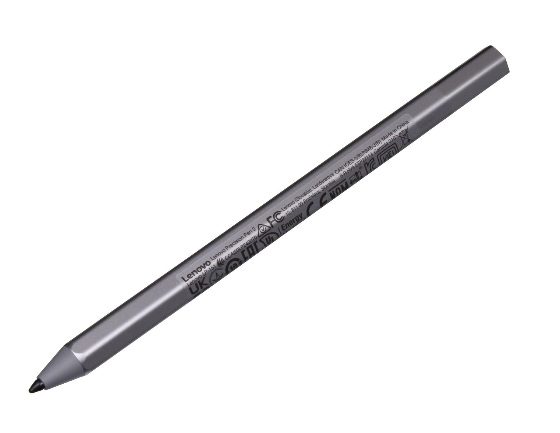 Original Lenovo Precision Pen 2 Stylus (Grey) for Tab P11 (ZA7R), P11 Gen 2 (TB350FU), P11 Plus (TB-J616F/X), Yoga Tab 11 - Digital Drawing, Note Taking & Creative Work on Android Tablets