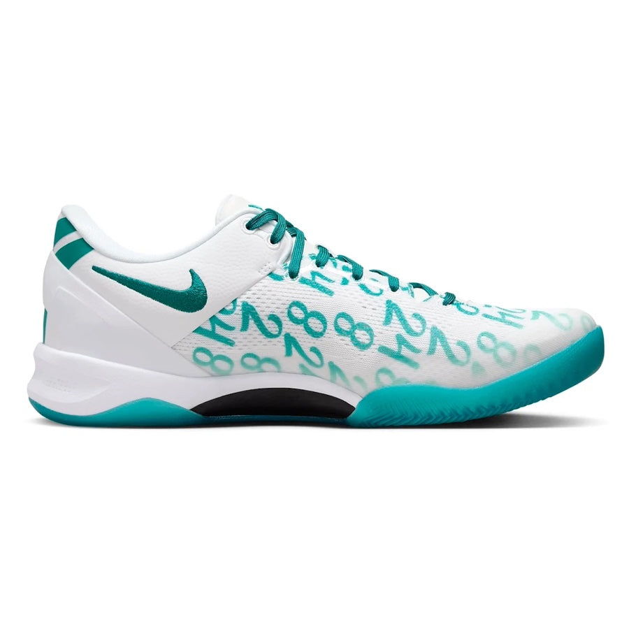 Nike Kobe VIII Protro Radiant Emerald White Basketball Shoes - High-Performance Court Sneakers for Men - Perfect for Indoor & Outdoor Games, Training, and Streetwear Fashion
