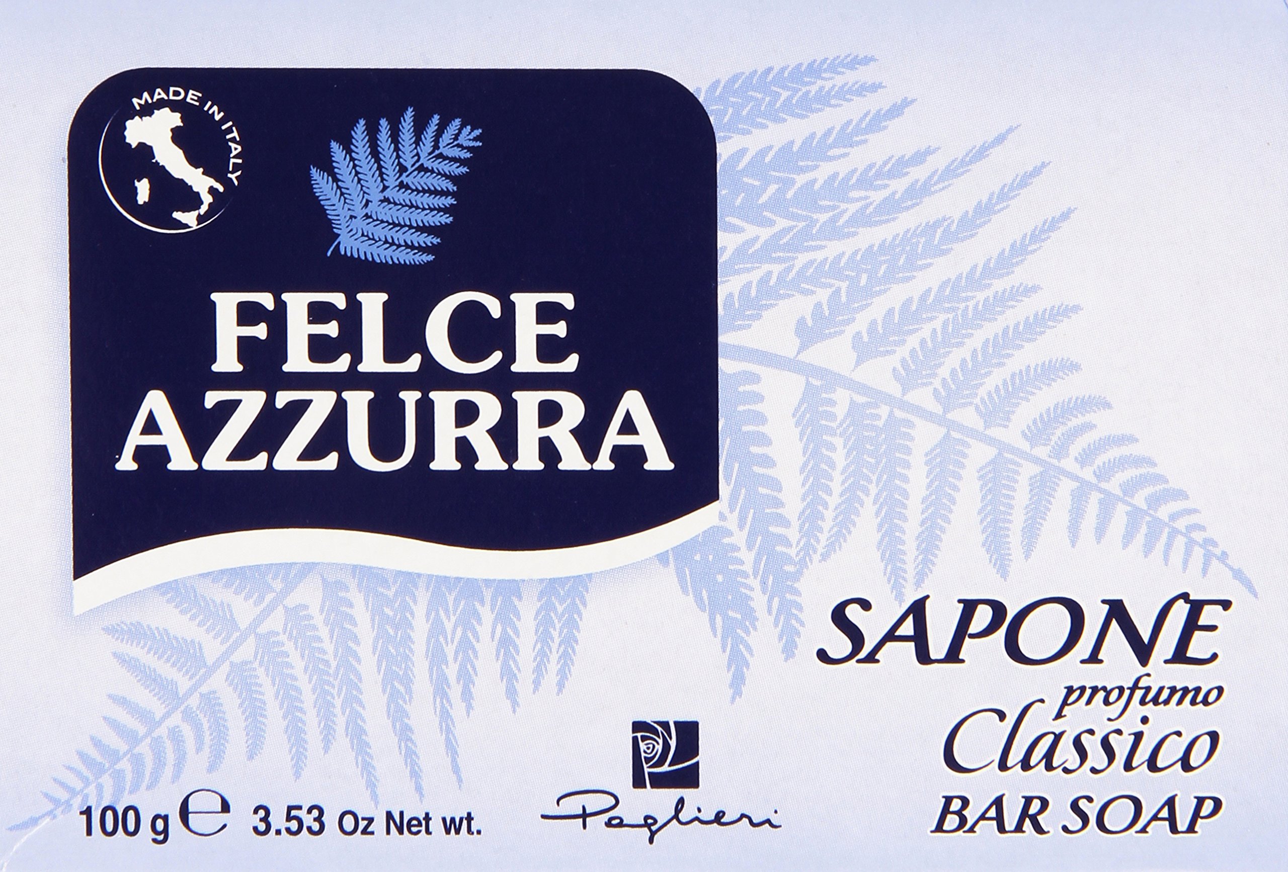 Felce Azzurra Classic Perfume Soap - 3 Pack (100g Each) | Gentle Cleansing for Sensitive Skin, Perfect for Daily Use & Travel
