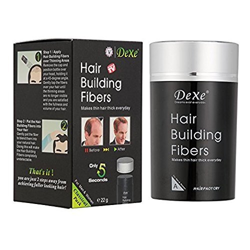 Hair Building Fibers for Thinning Hair - Black Hair Thickening Powder for Women & Men | Instant Volume & Confidence Boost for Daily Styling & Special Occasions
