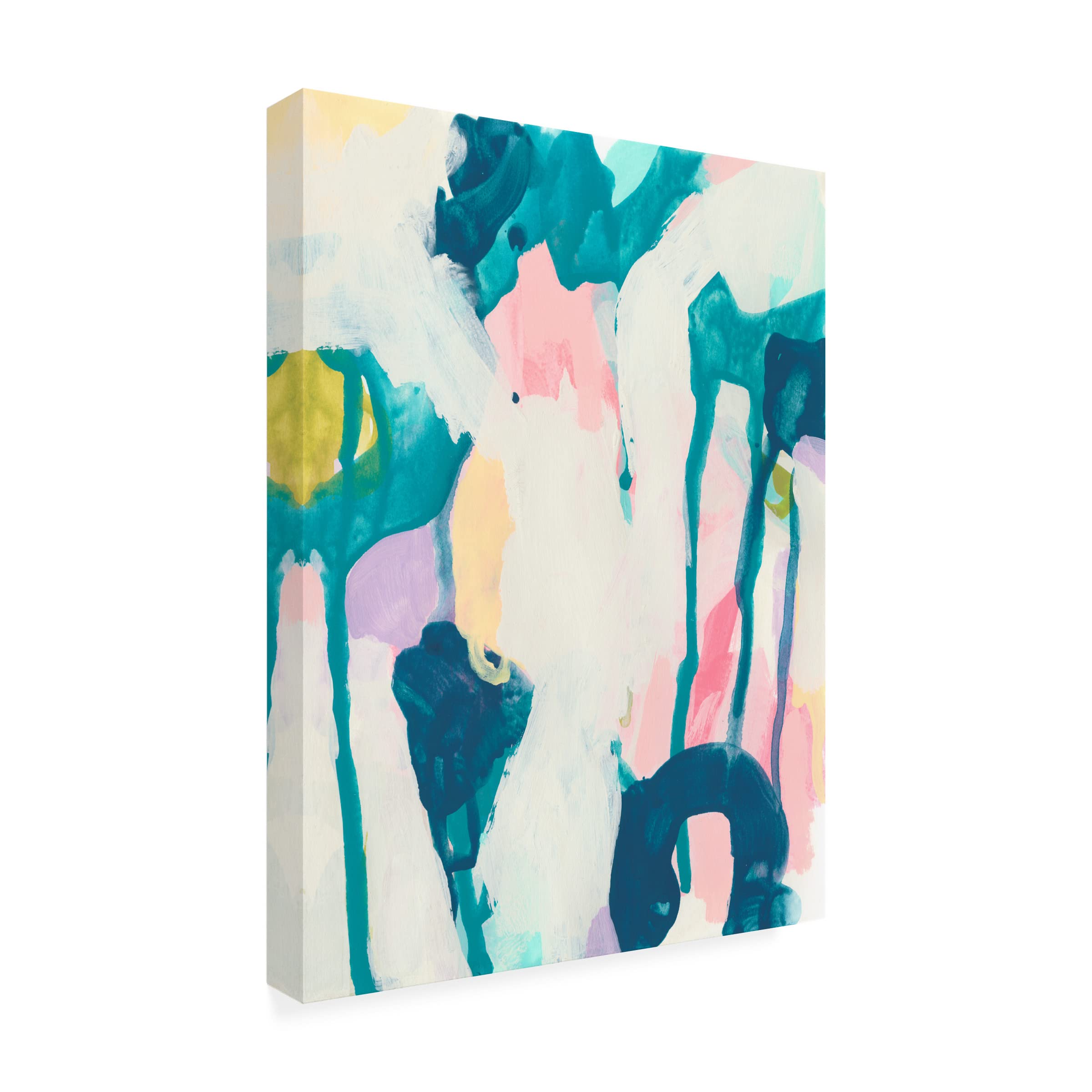 Trademark Fine Art 'Bright Vibe II' Abstract Canvas Wall Art by June Erica Vess - Modern Home Decor for Living Room, Bedroom & Office